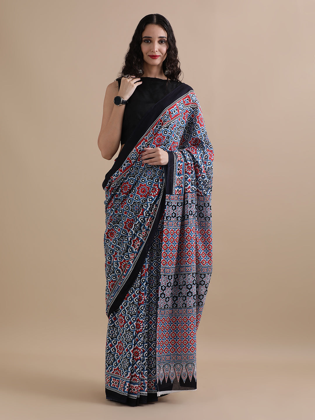 Mulmul Cotton Printed Saree