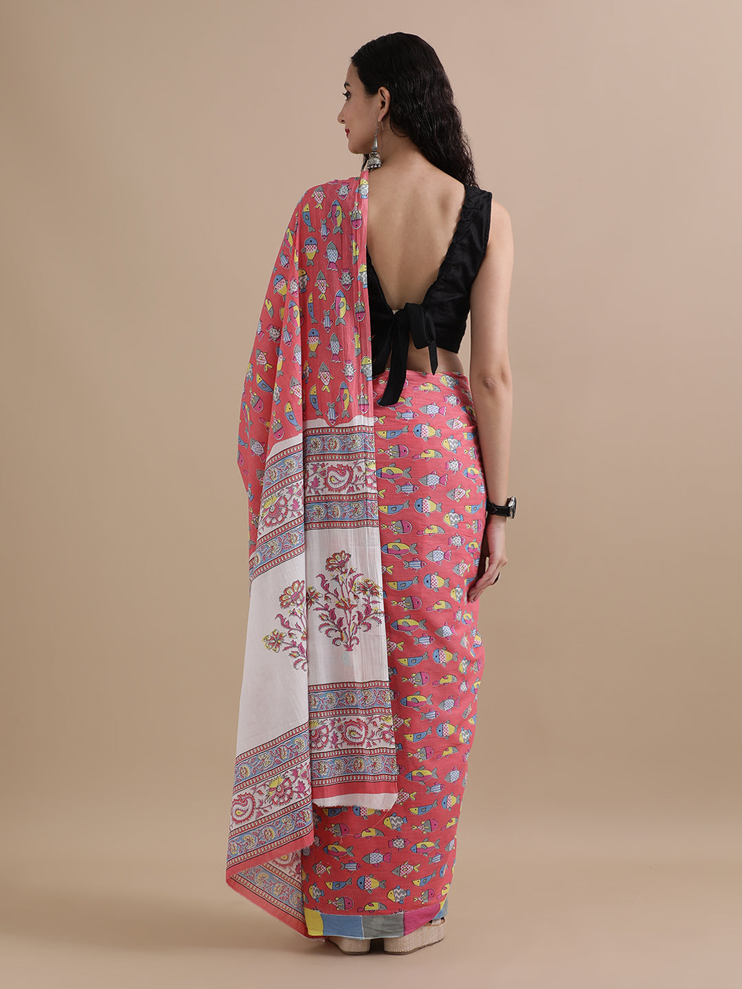 Mulmul Cotton Printed Saree