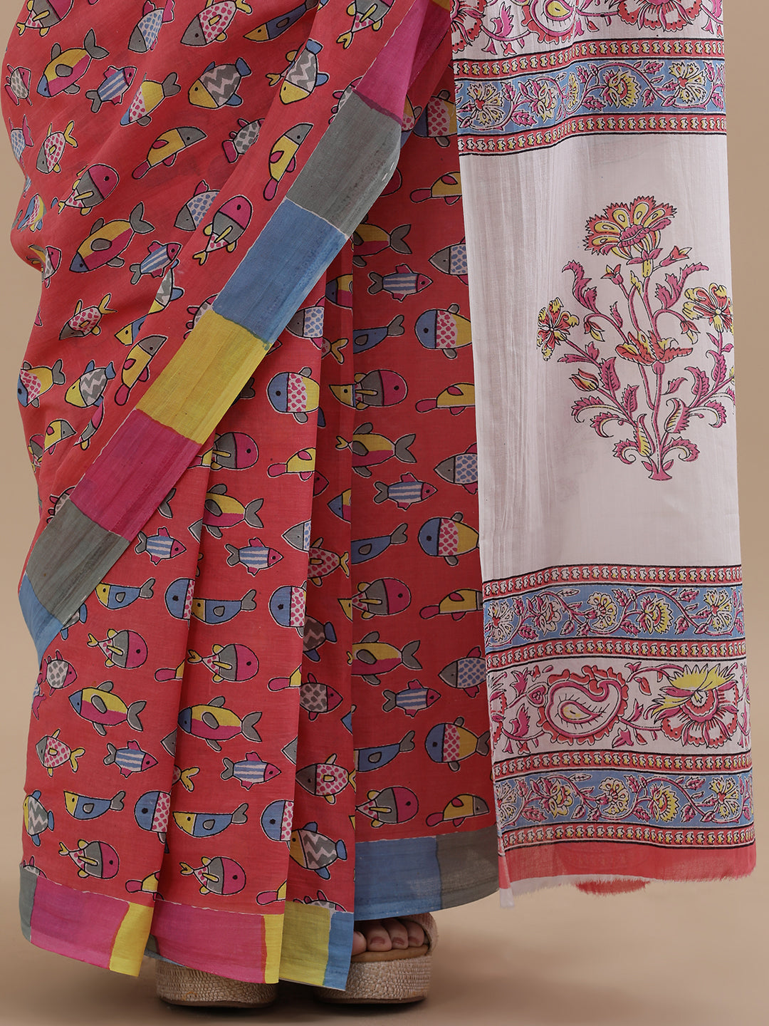 Mulmul Cotton Printed Saree