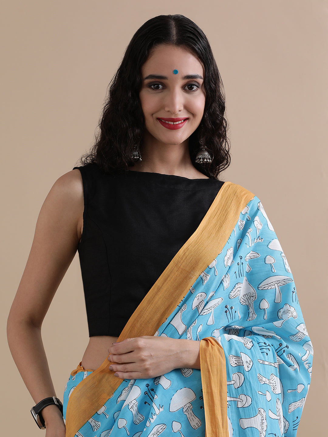 Mulmul Cotton Printed Saree