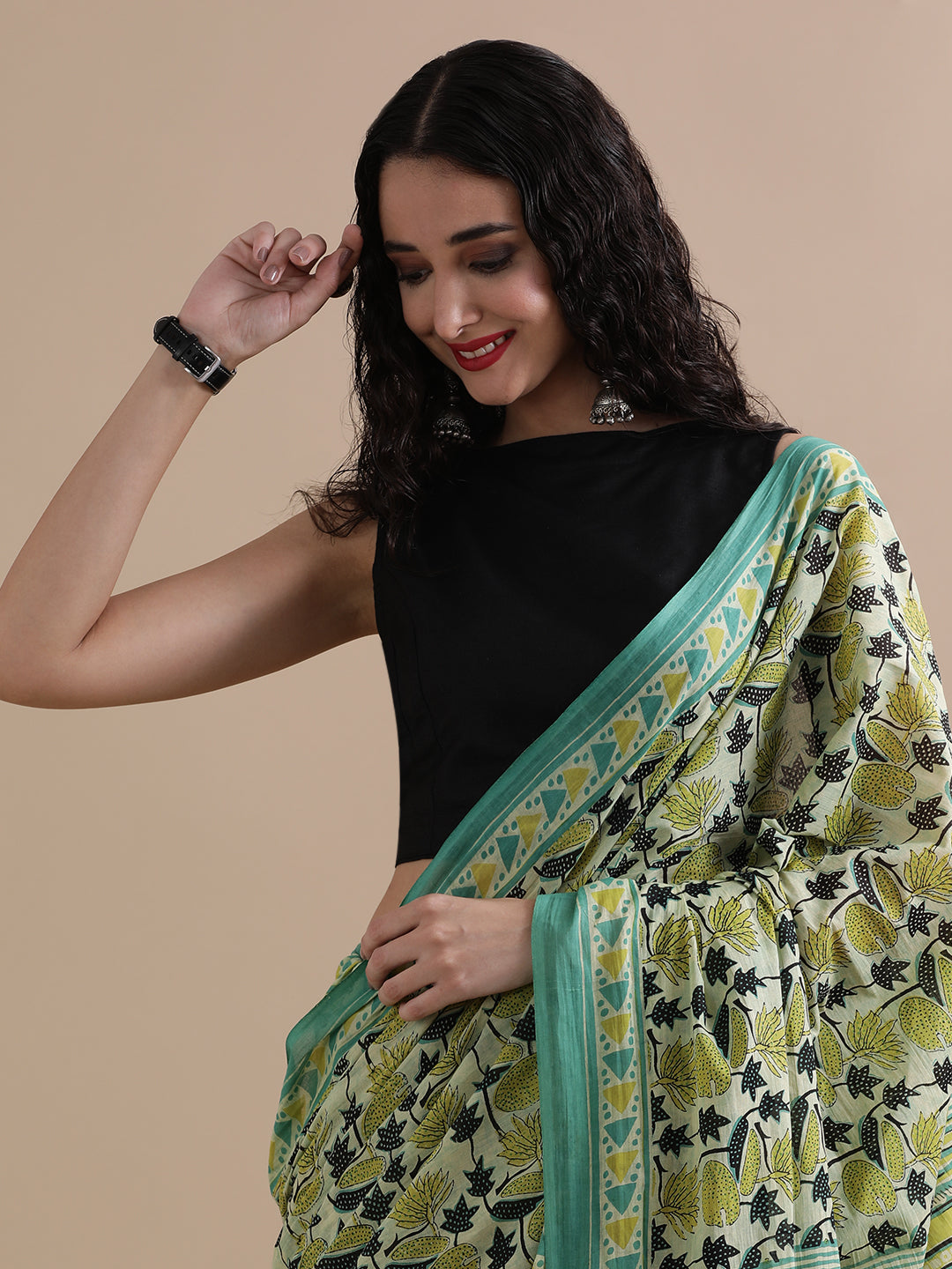 Mulmul Cotton Printed Saree