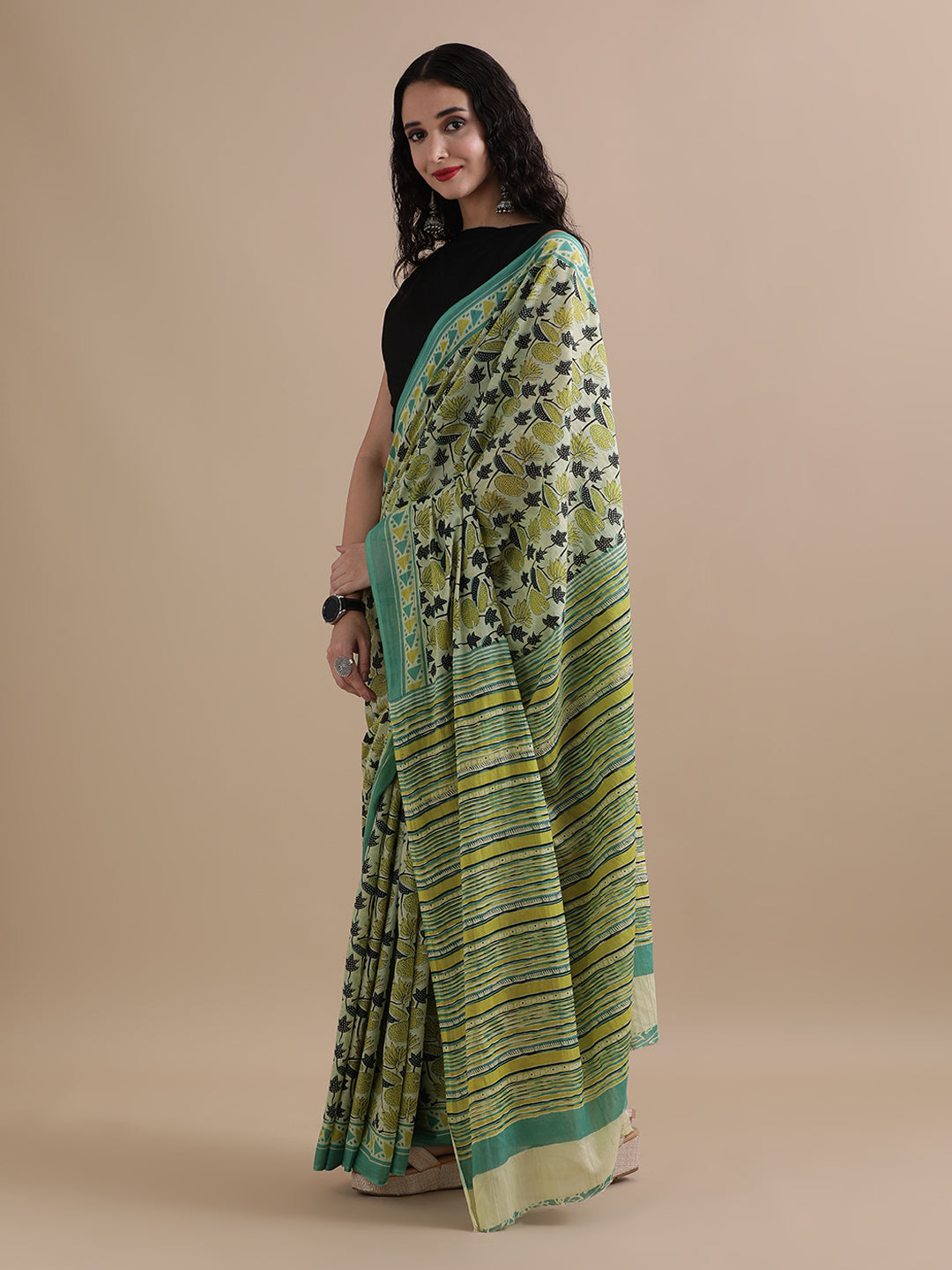 Mulmul Cotton Printed Saree