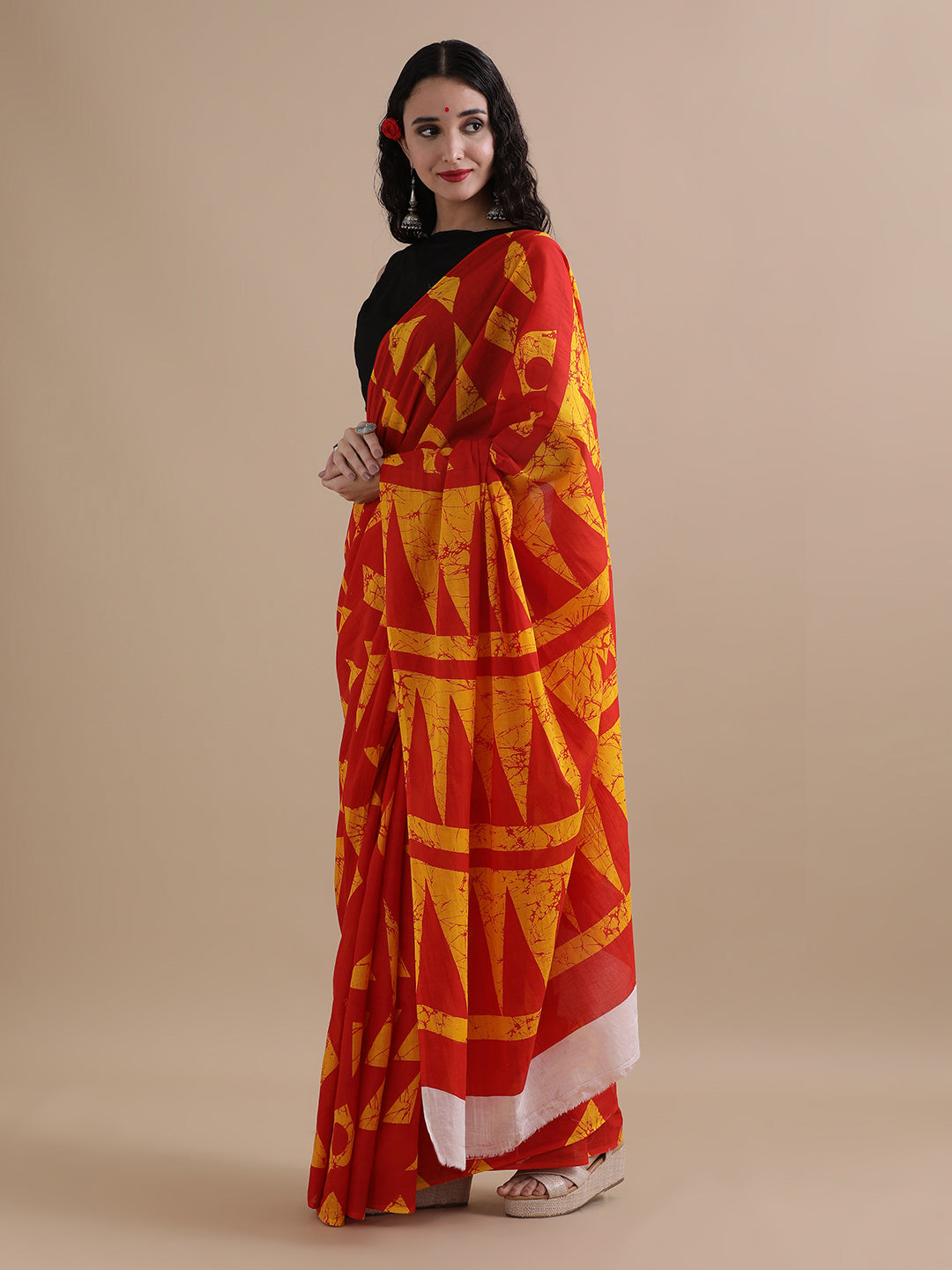 Mulmul Cotton Printed Saree