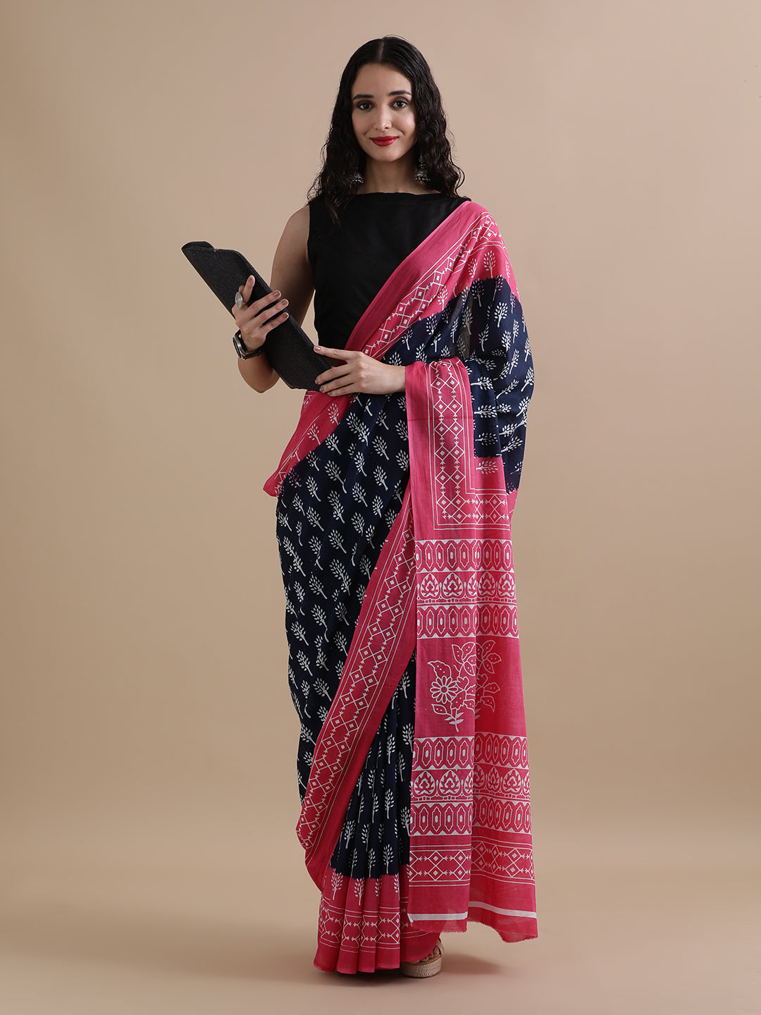 Mulmul Cotton Printed Saree