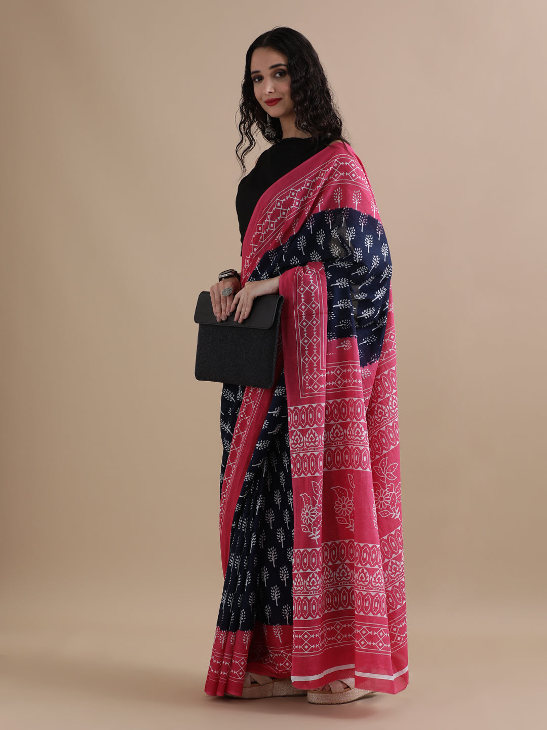 Mulmul Cotton Printed Saree