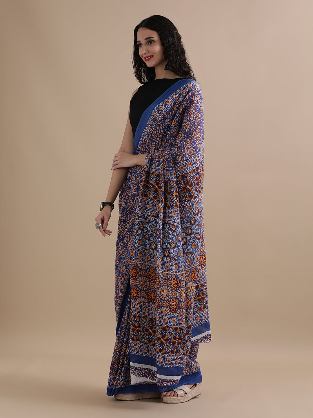 Mulmul Cotton Printed Saree