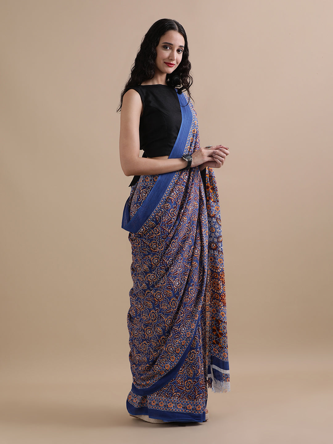 Mulmul Cotton Printed Saree