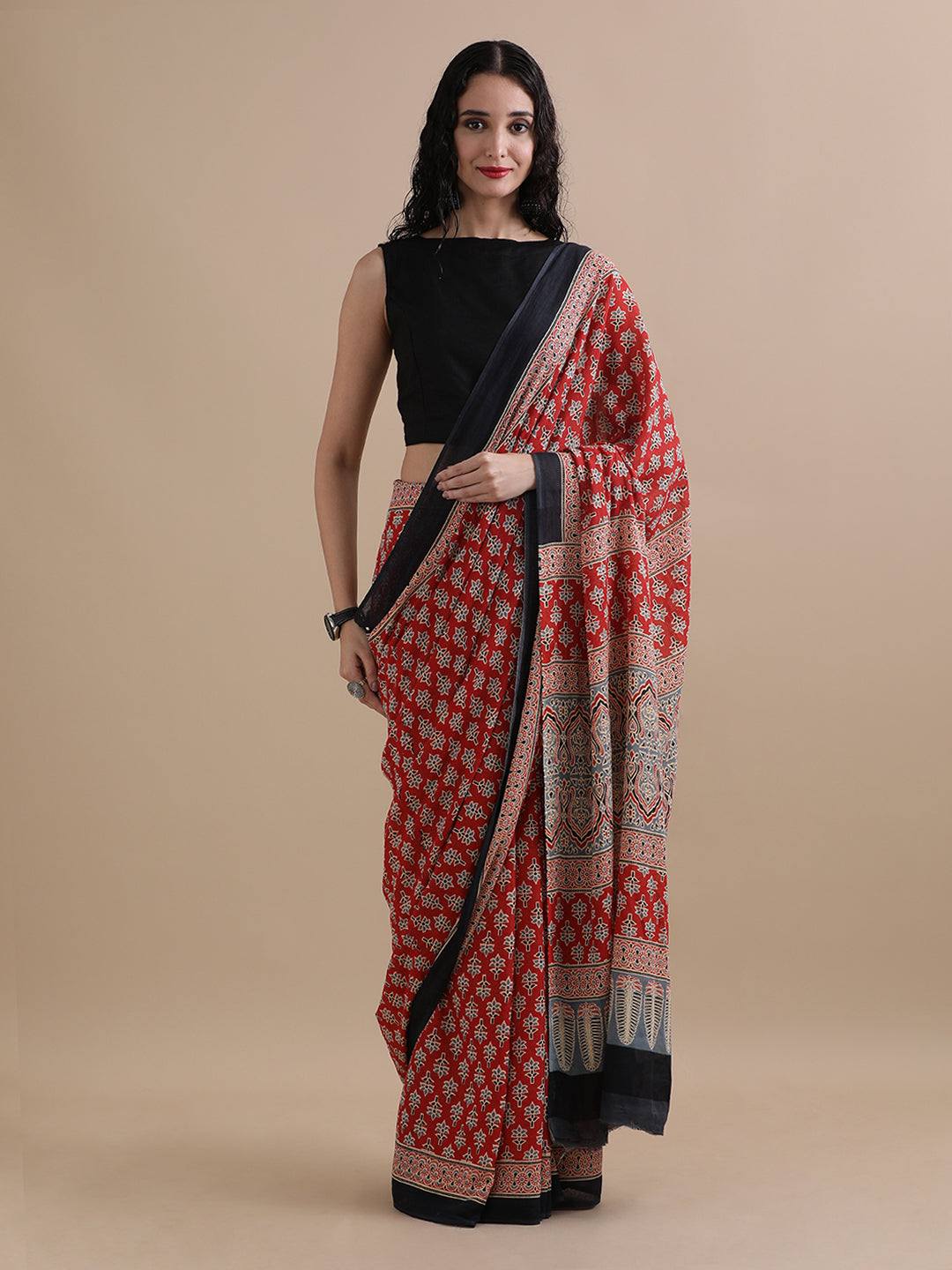 Mulmul Cotton Printed Saree