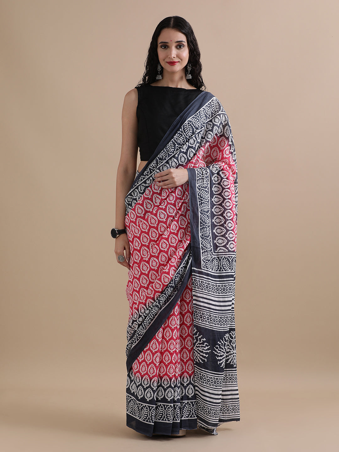 Mulmul Cotton Printed Saree