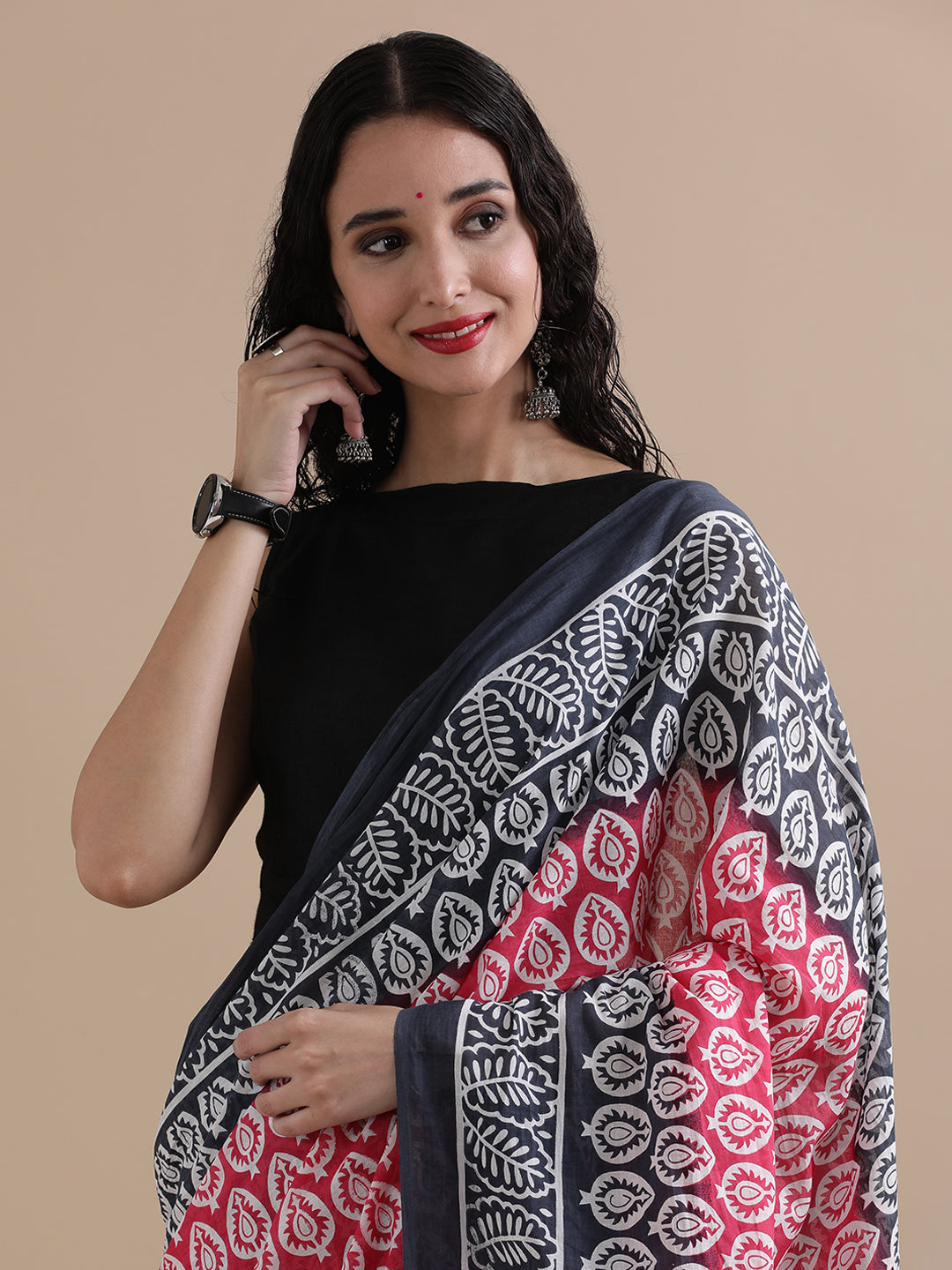 Mulmul Cotton Printed Saree