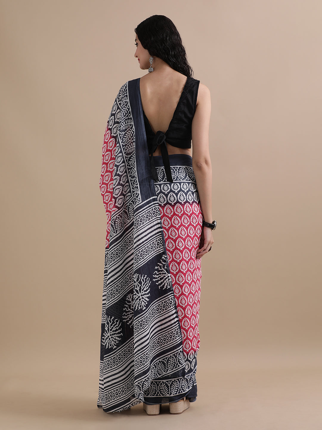 Mulmul Cotton Printed Saree