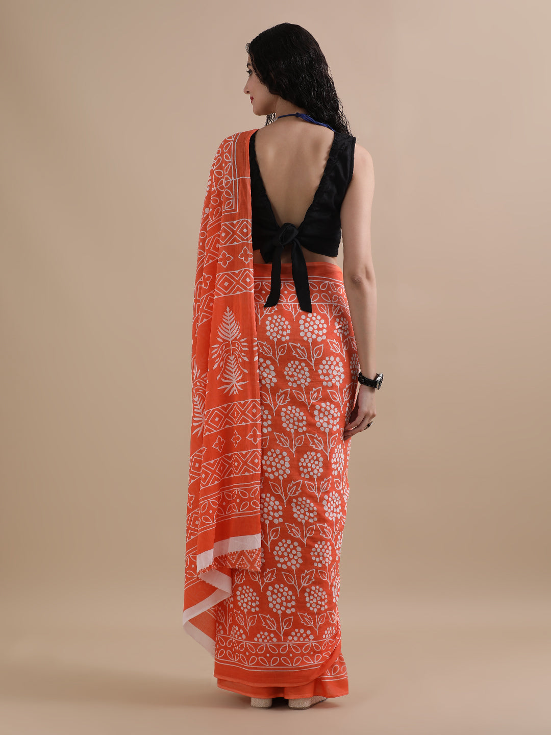 Mulmul Cotton Printed Saree