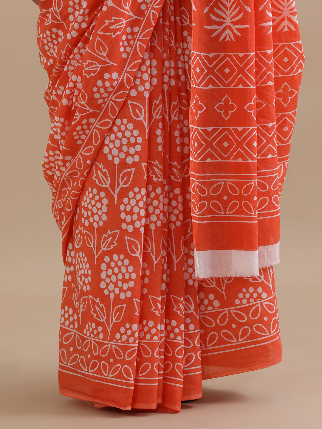 Mulmul Cotton Printed Saree