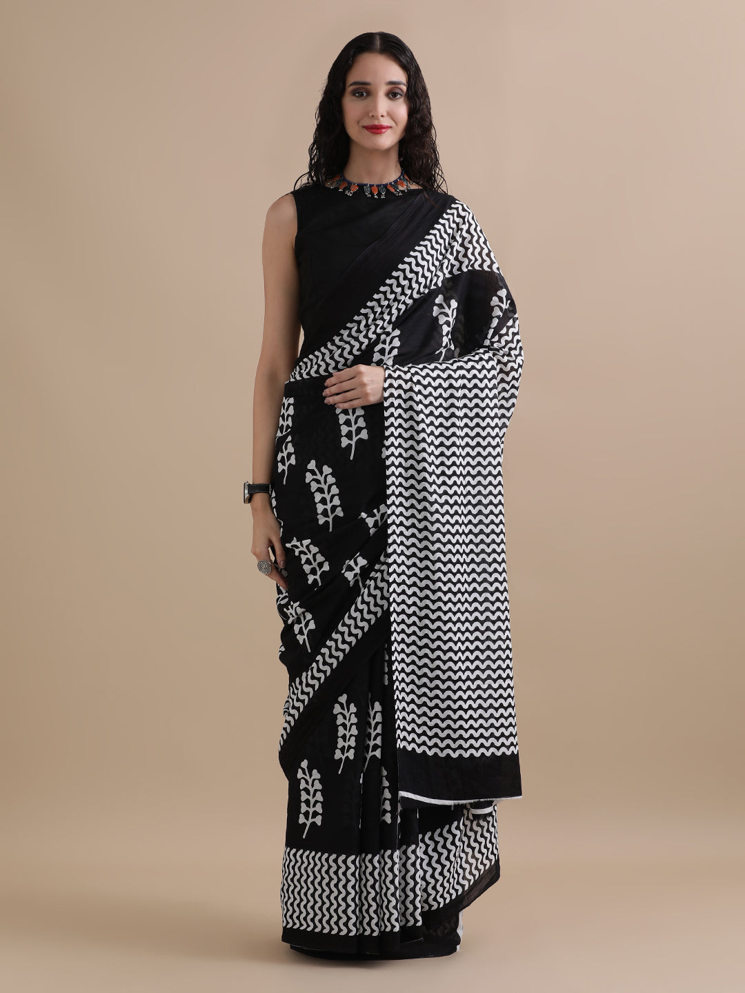 Mulmul Cotton Printed Saree