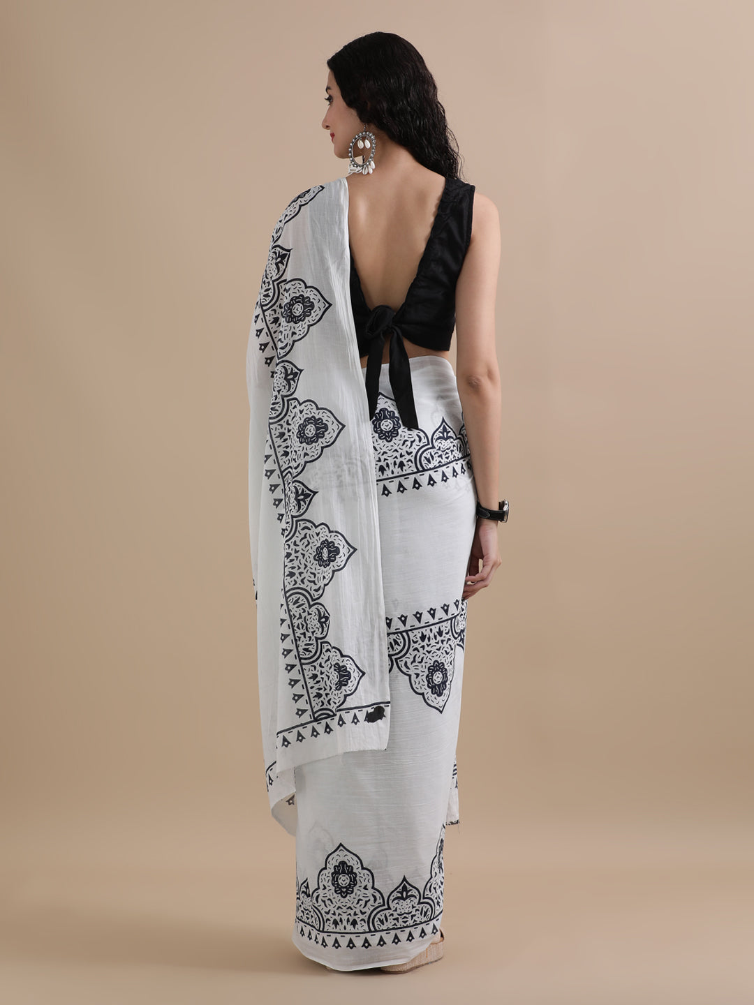 Mulmul Cotton Printed Saree