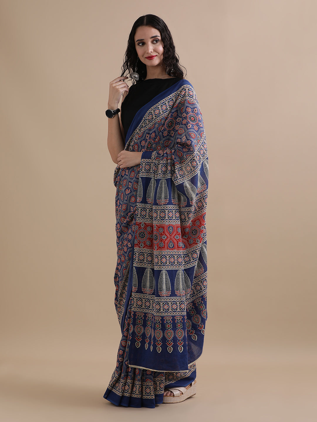 Mulmul Cotton Printed Saree