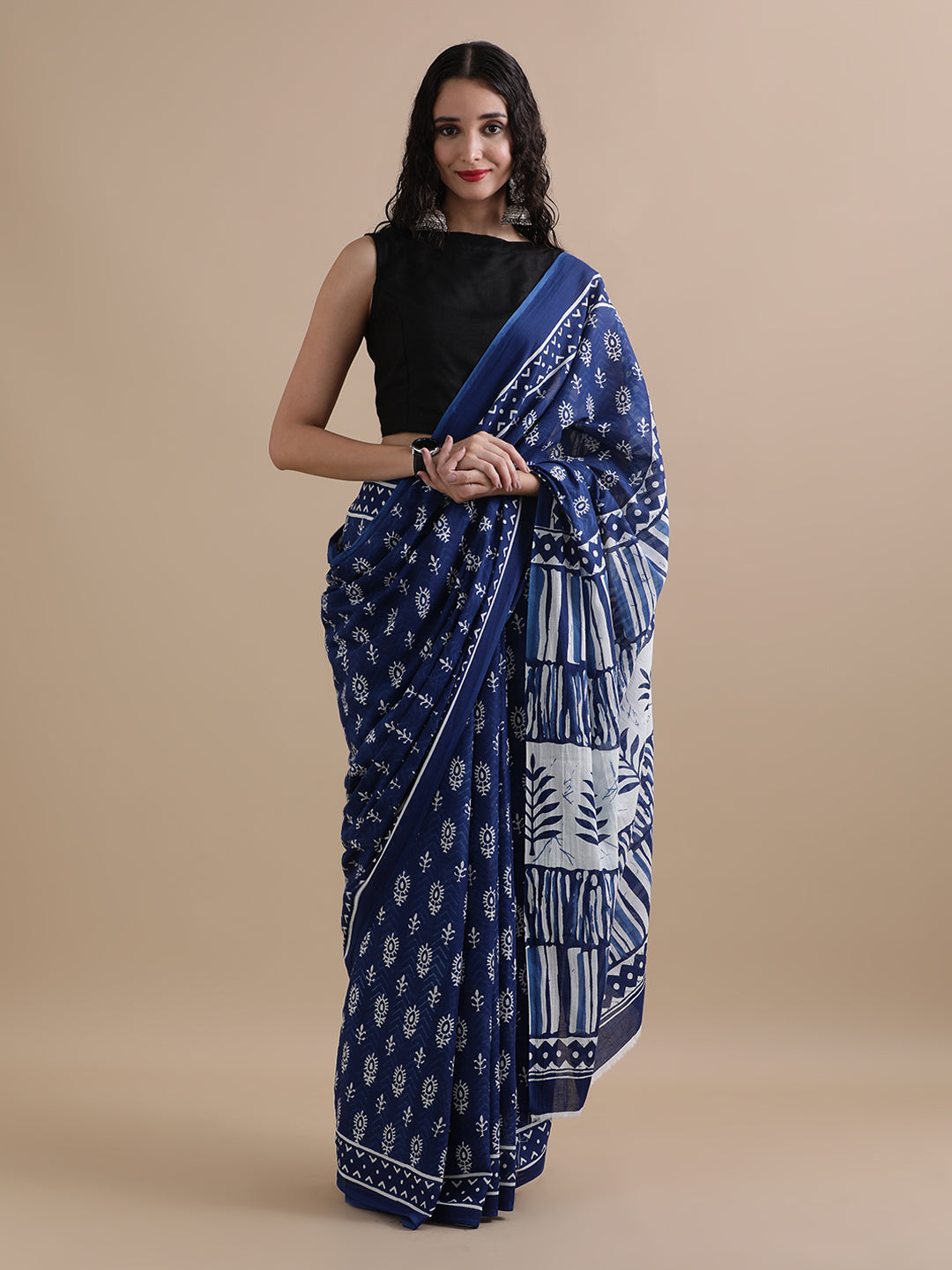 Mulmul Cotton Printed Saree