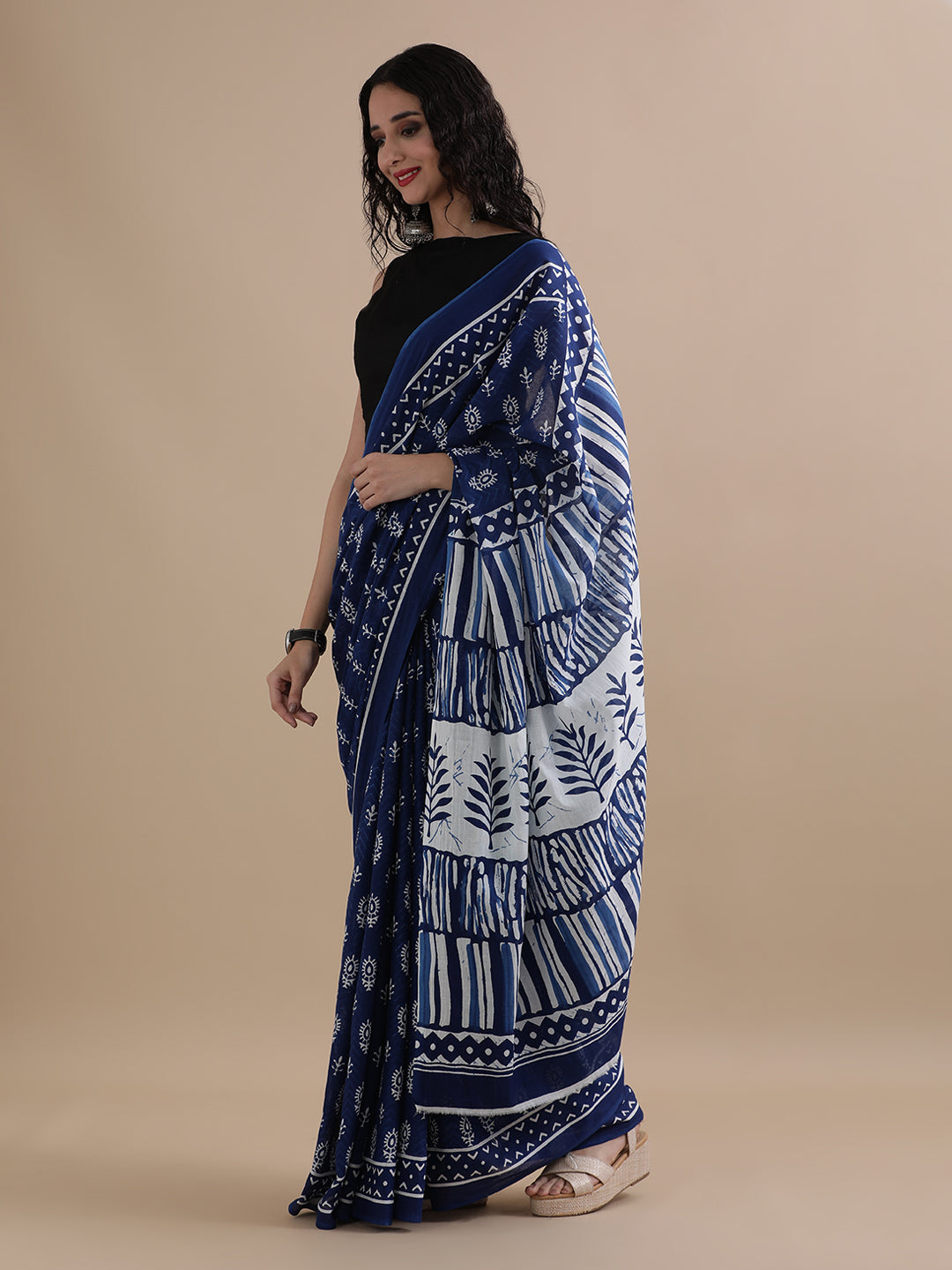 Mulmul Cotton Printed Saree