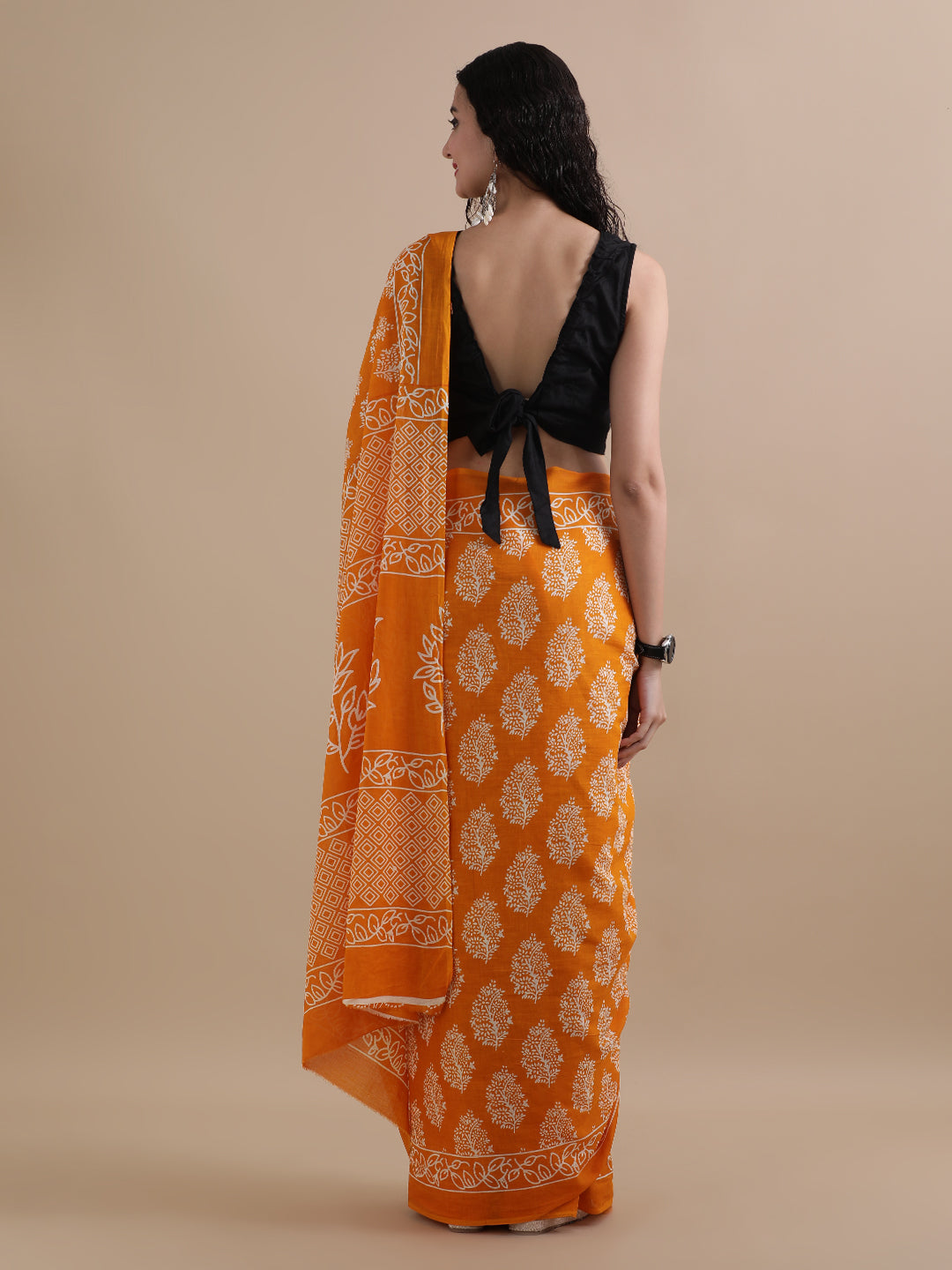 Mulmul Cotton Printed Saree