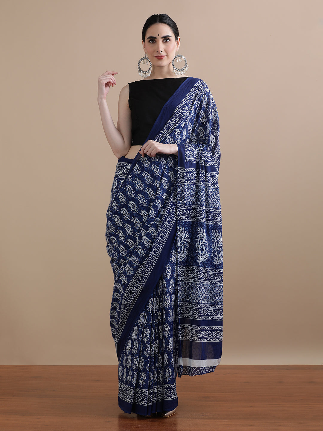 Mulmul Cotton Printed Saree