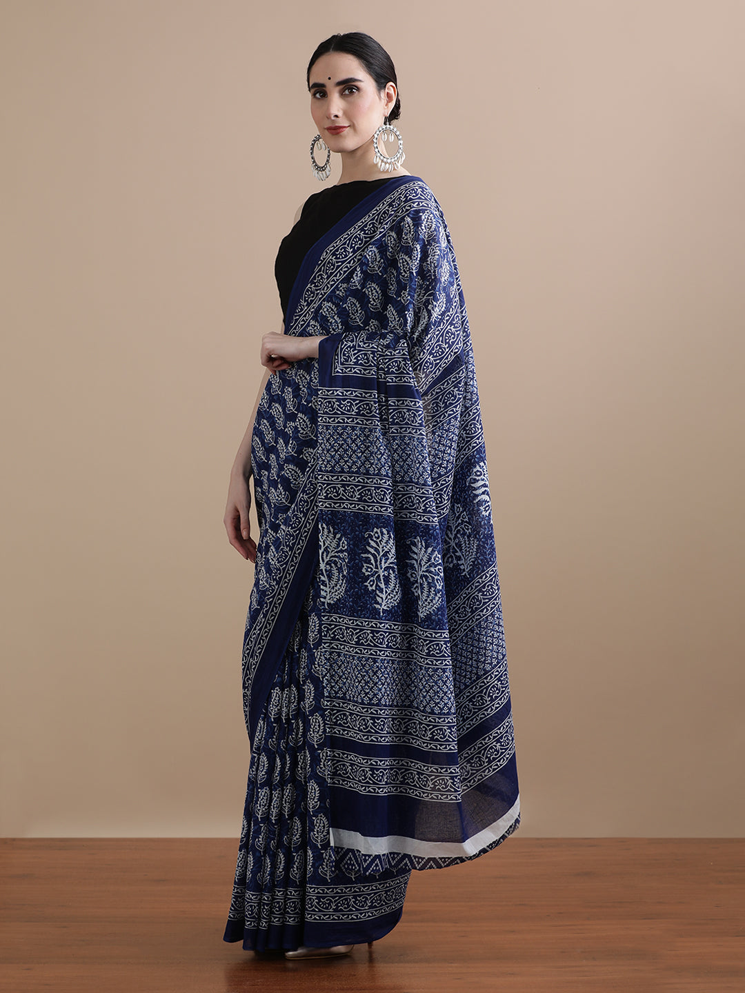 Mulmul Cotton Printed Saree