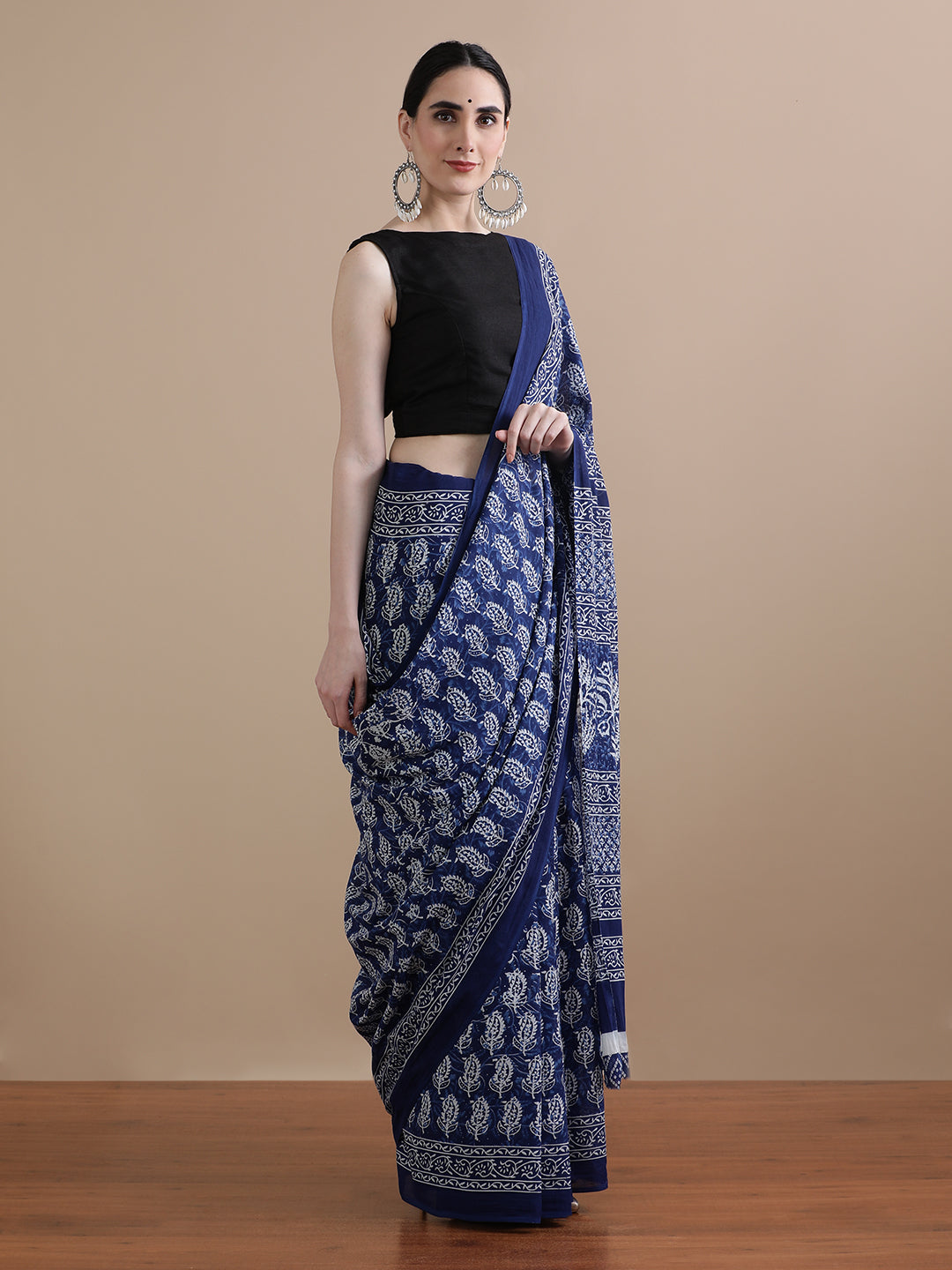 Mulmul Cotton Printed Saree