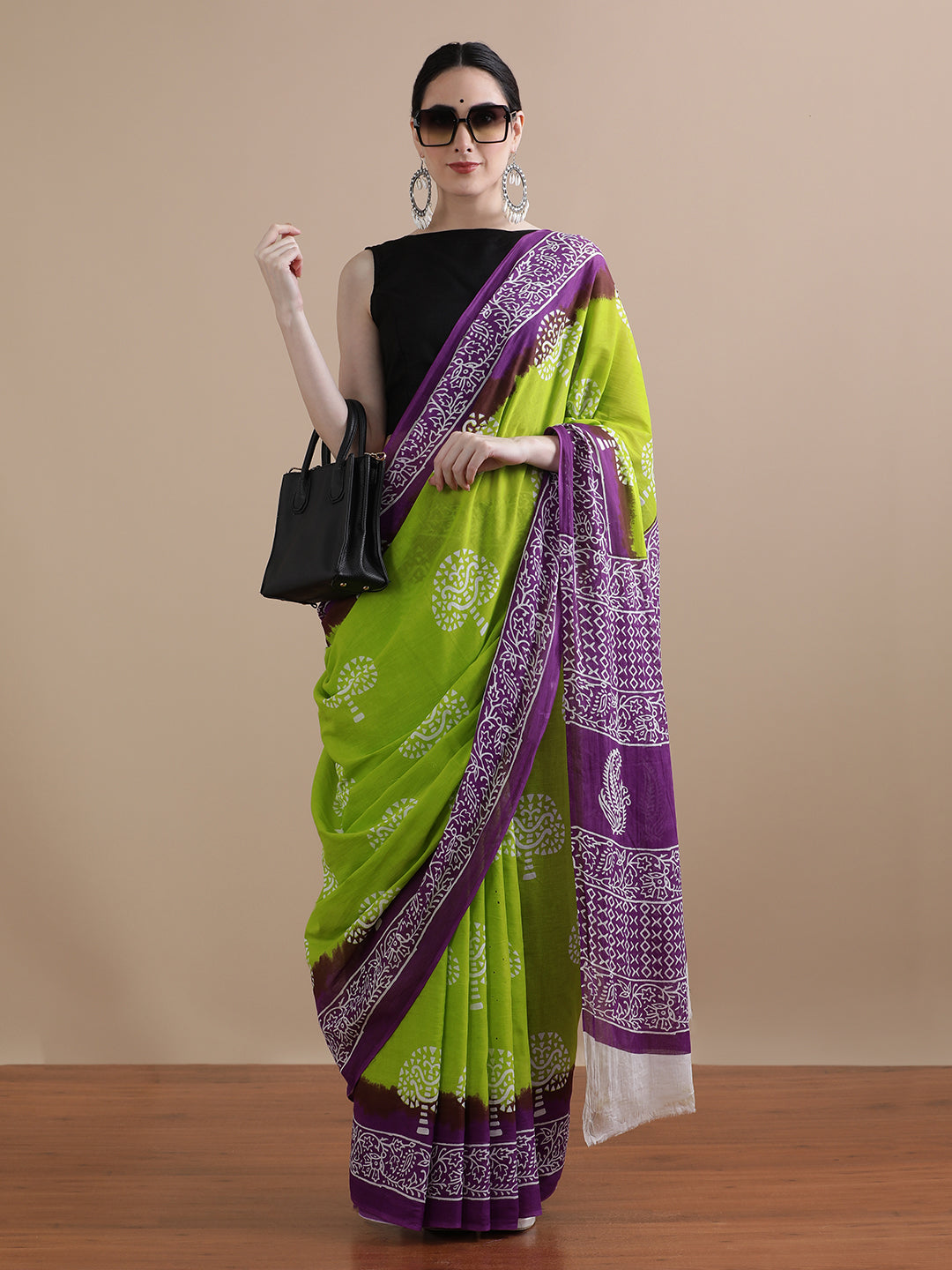 Mulmul Cotton Printed Saree