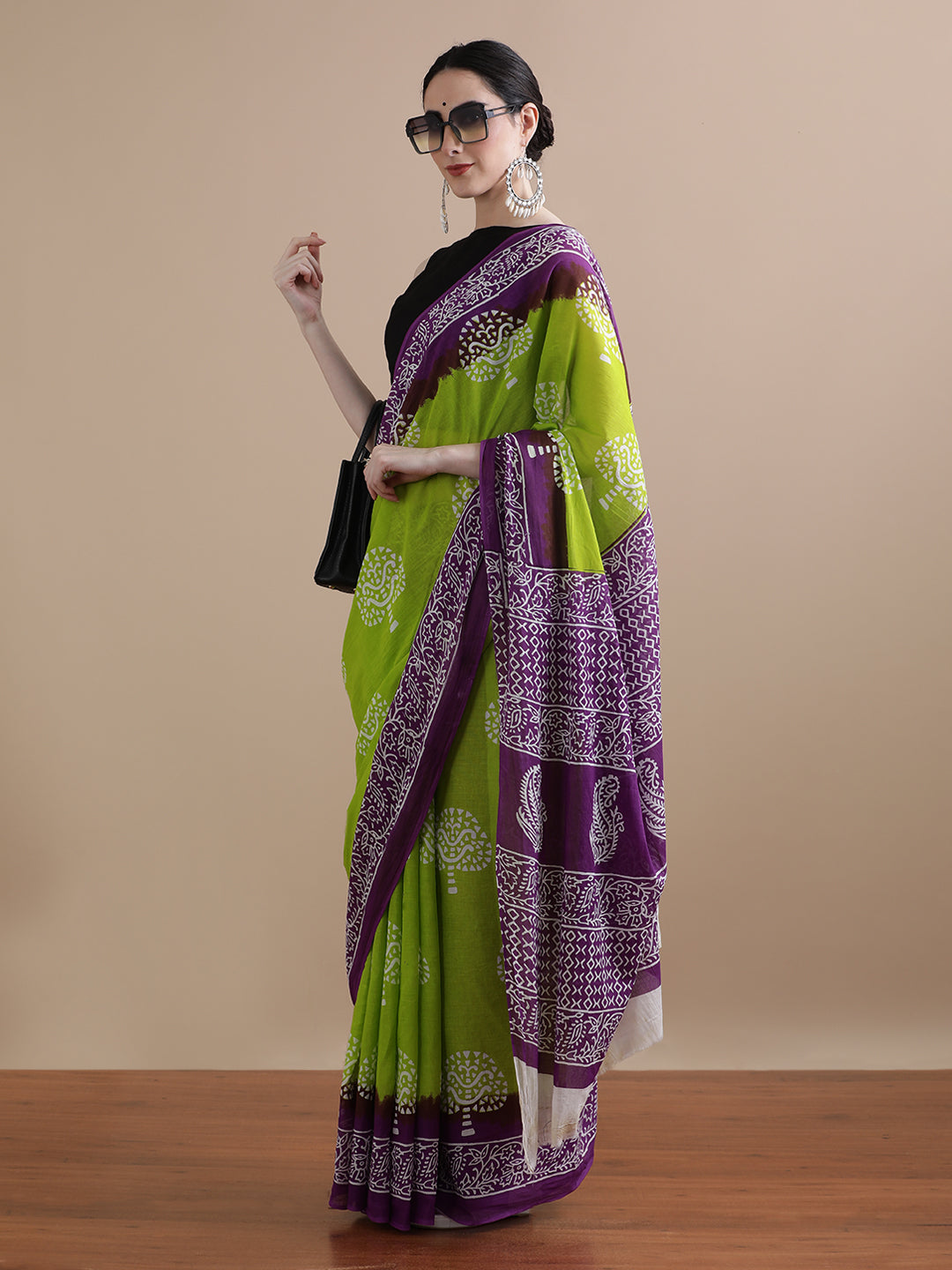 Mulmul Cotton Printed Saree