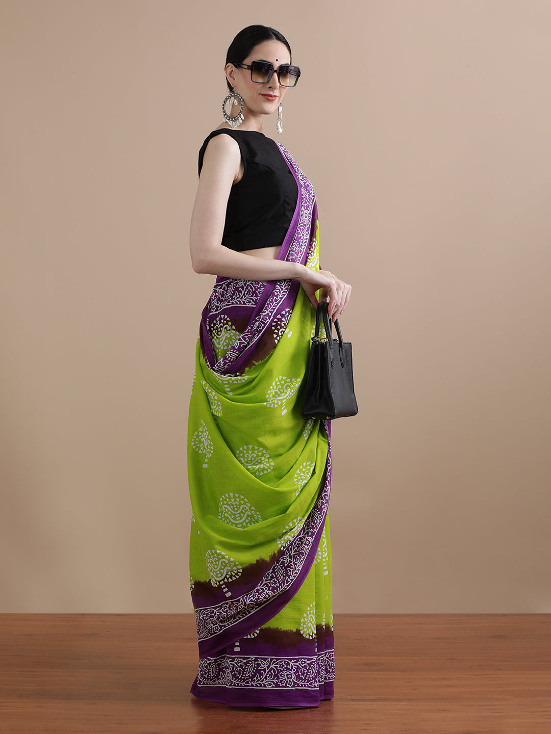 Mulmul Cotton Printed Saree