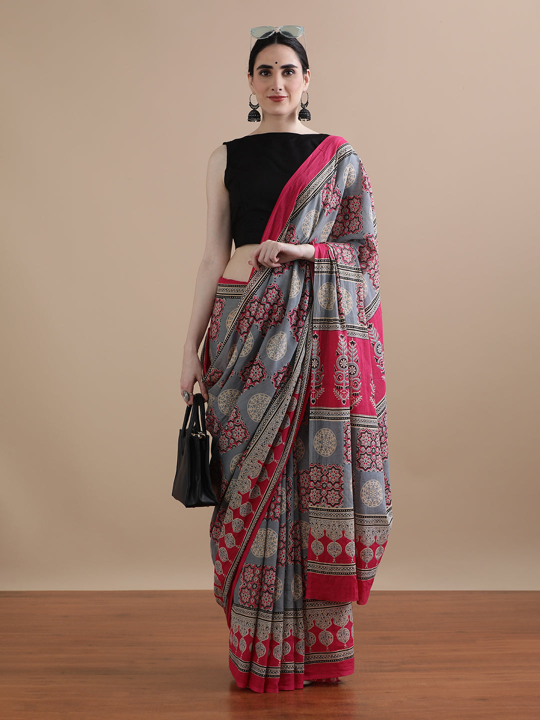 Mulmul Cotton Printed Saree