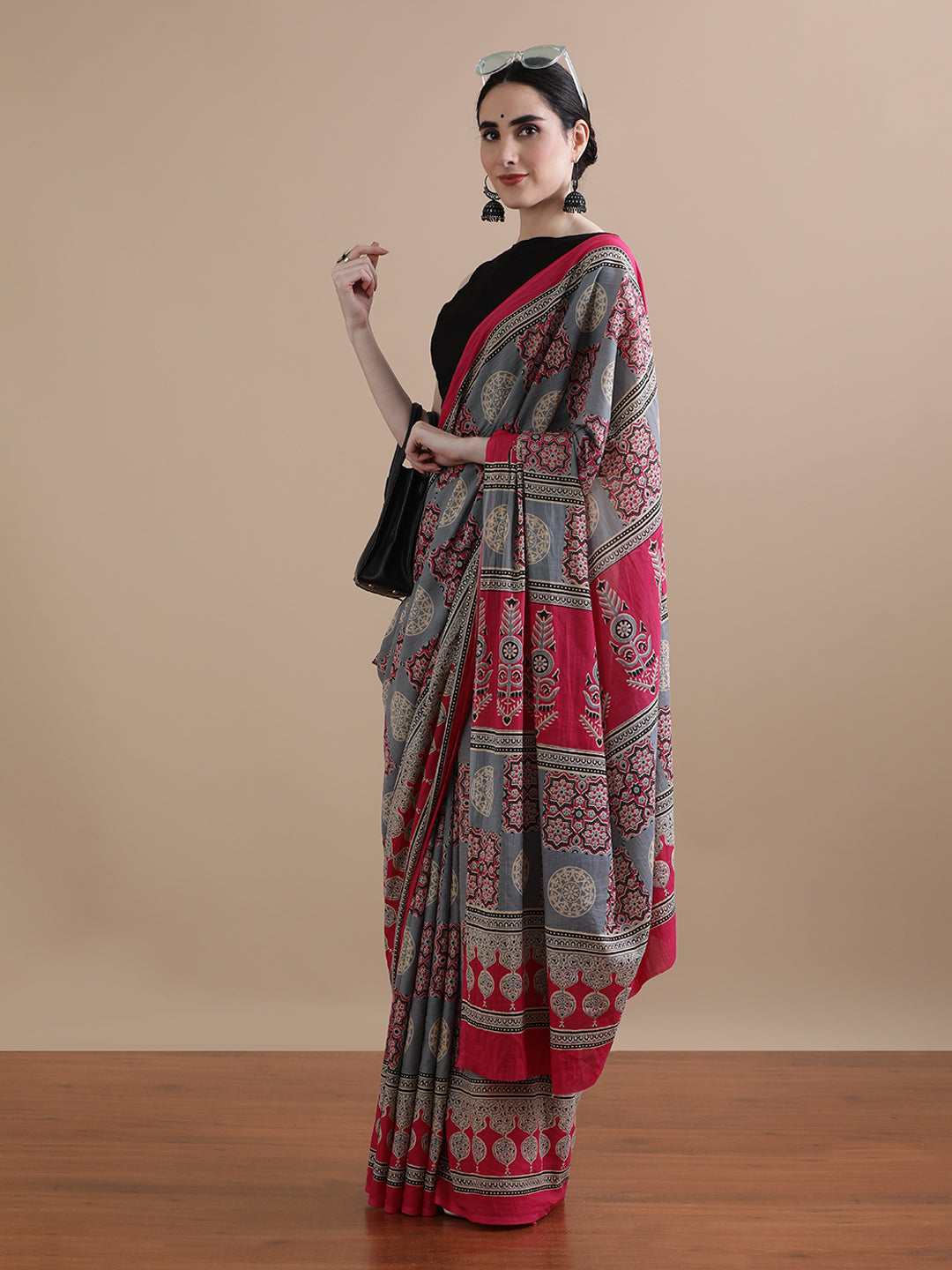 Mulmul Cotton Printed Saree