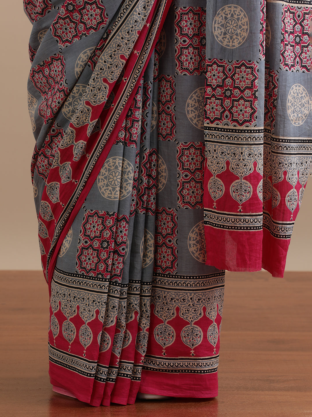 Mulmul Cotton Printed Saree