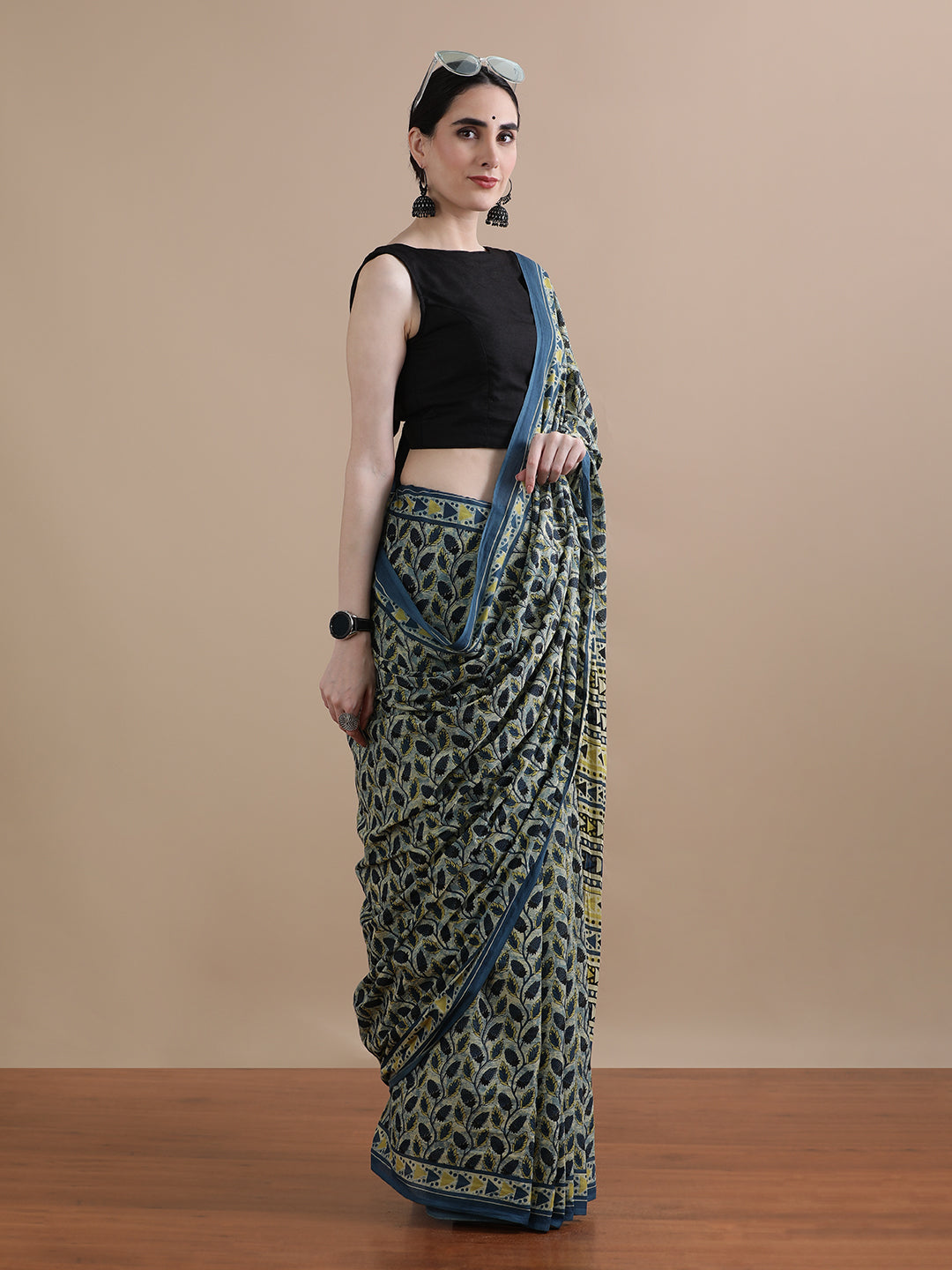 Mulmul Cotton Printed Saree