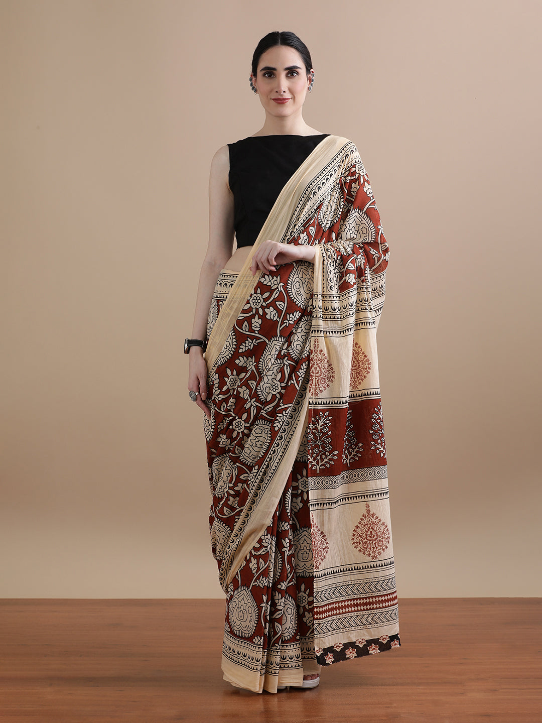 Mulmul Cotton Printed Saree