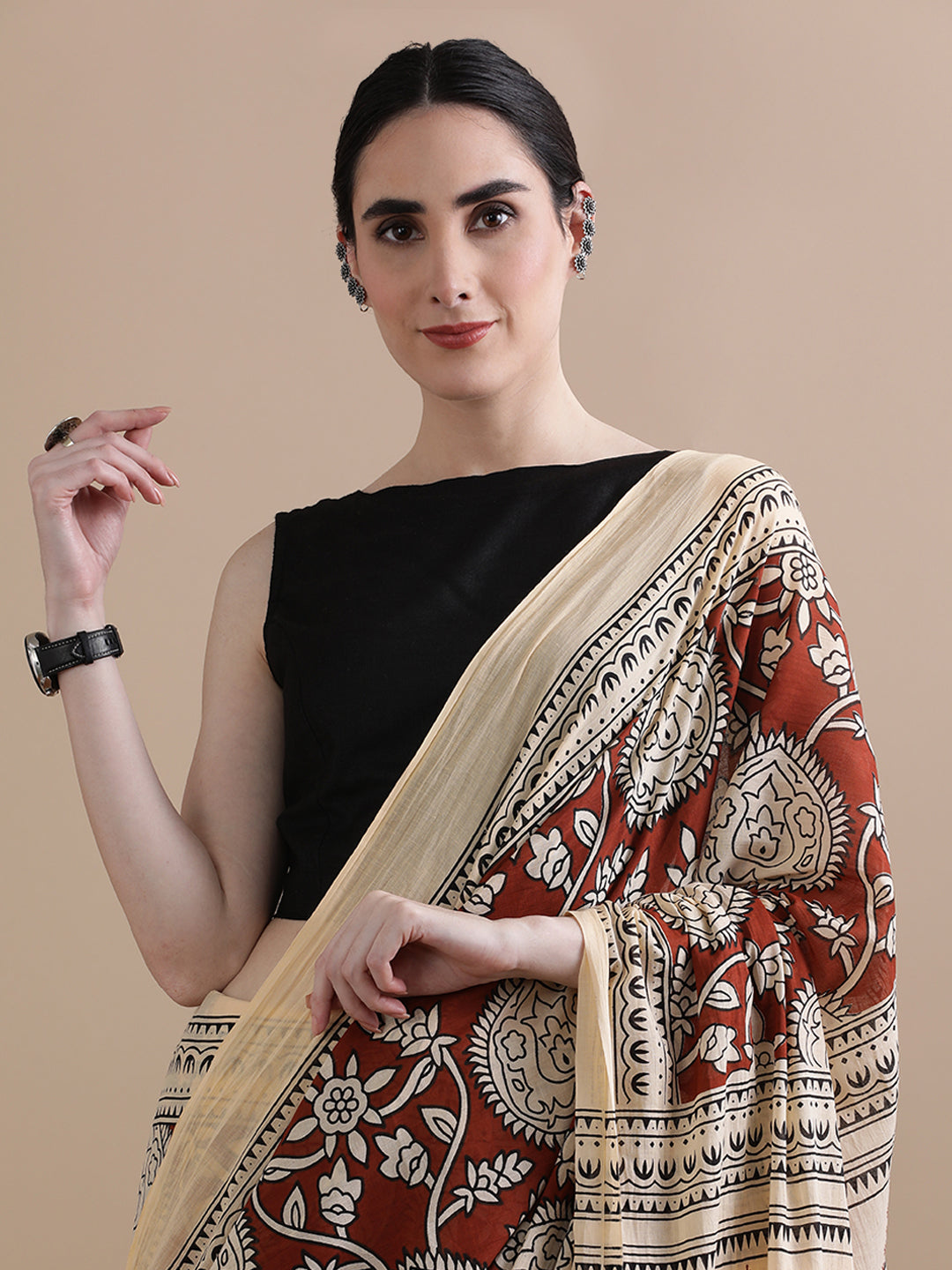 Mulmul Cotton Printed Saree