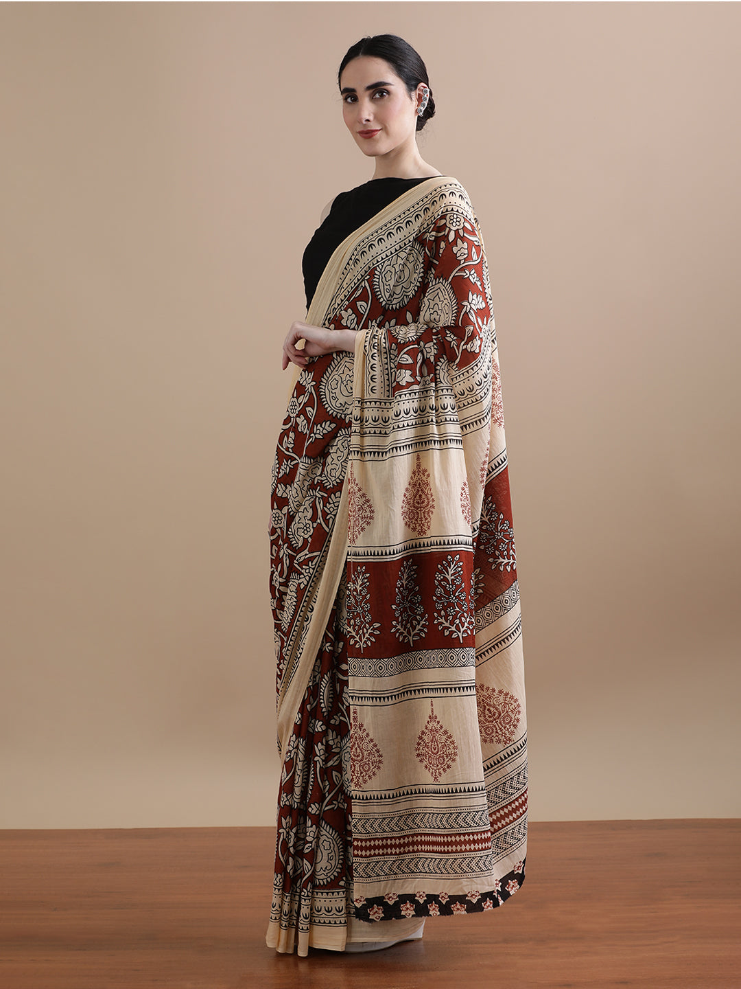 Mulmul Cotton Printed Saree