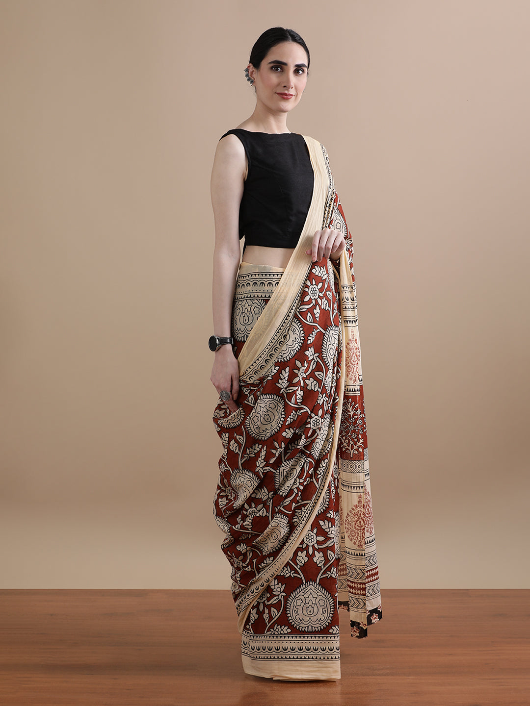 Mulmul Cotton Printed Saree