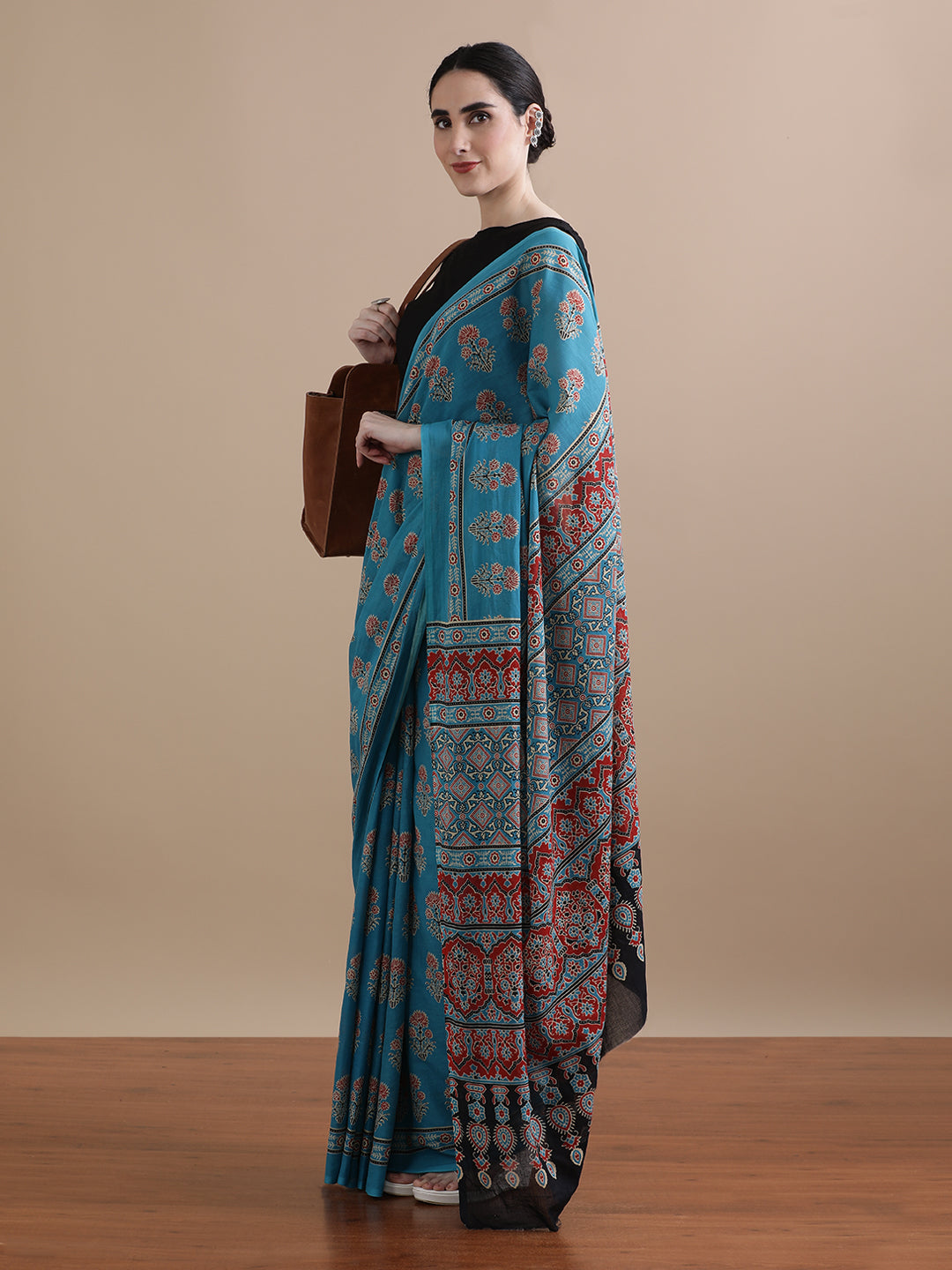 Mulmul Cotton Printed Saree