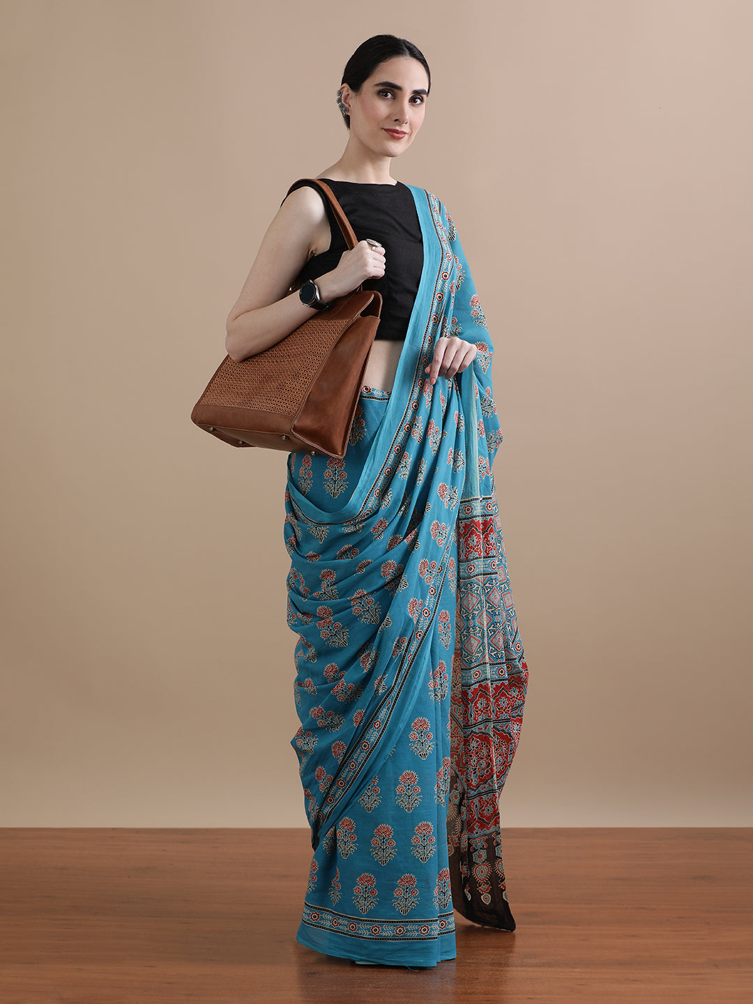 Mulmul Cotton Printed Saree