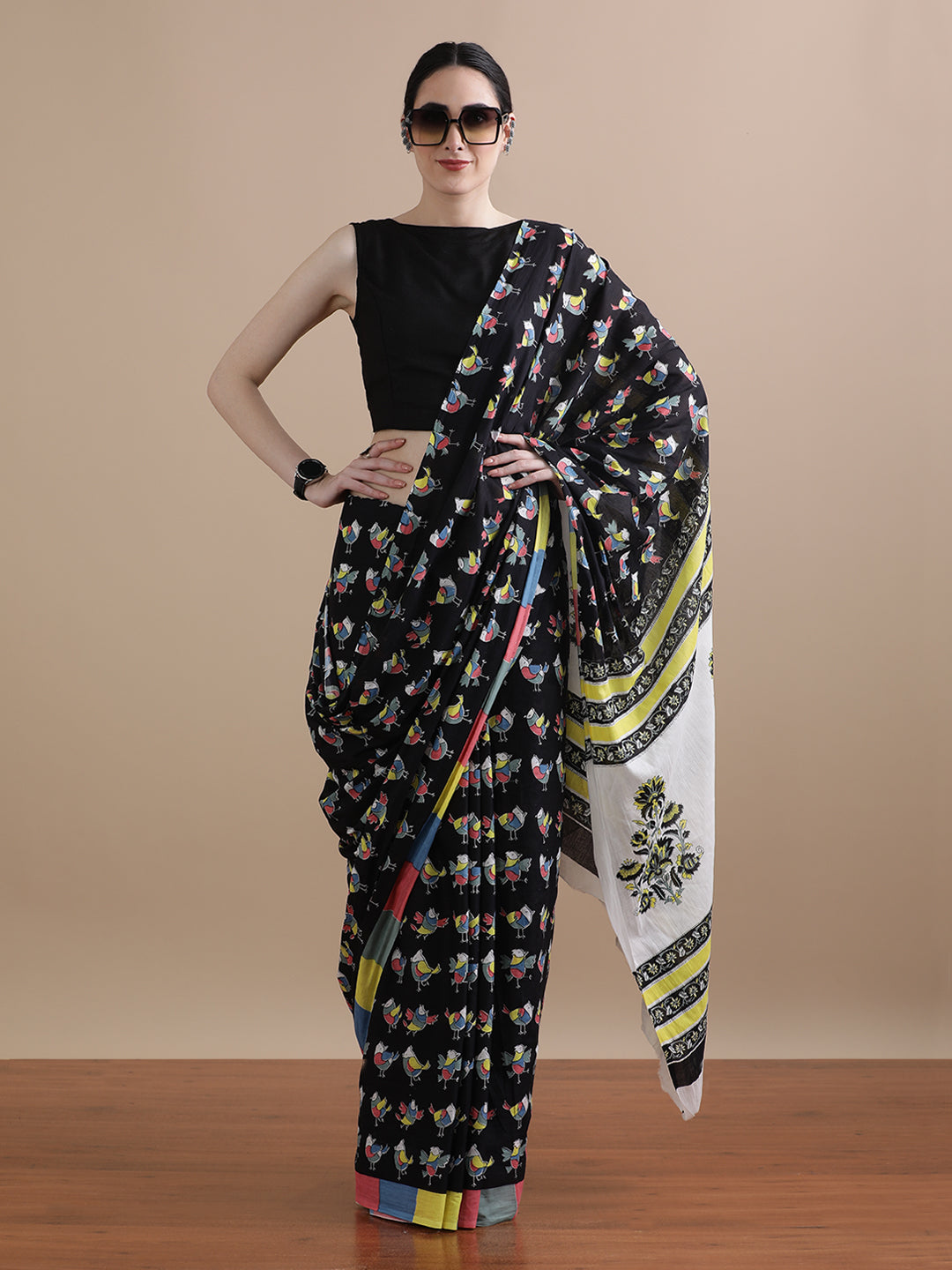 Mulmul Cotton Printed Saree