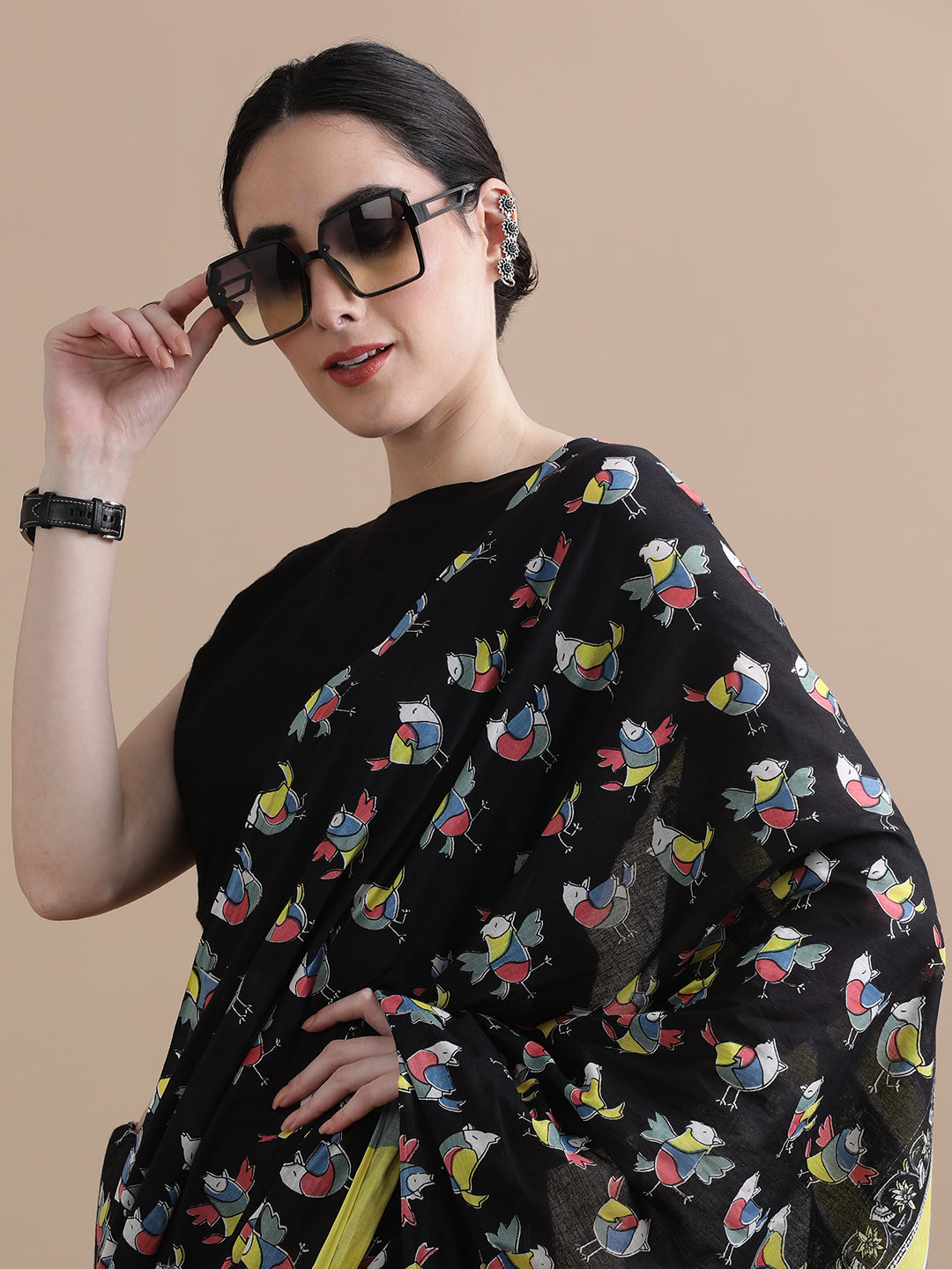 Mulmul Cotton Printed Saree