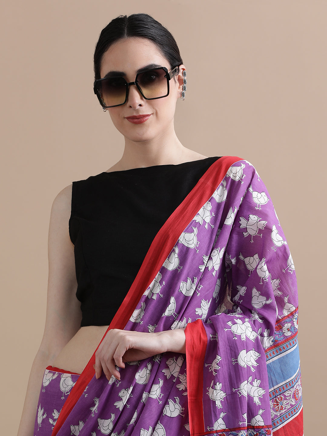 Mulmul Cotton Printed Saree