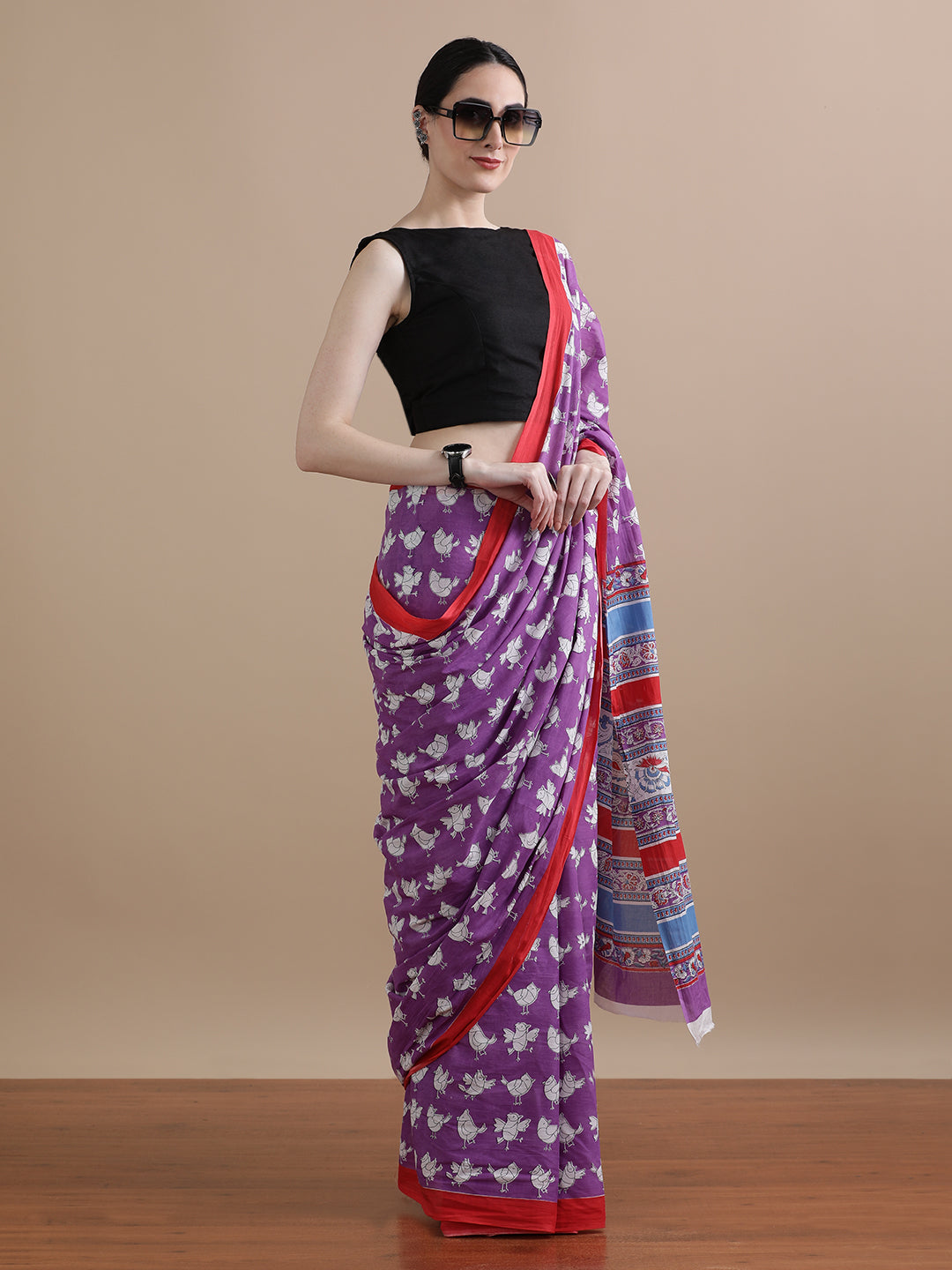 Mulmul Cotton Printed Saree