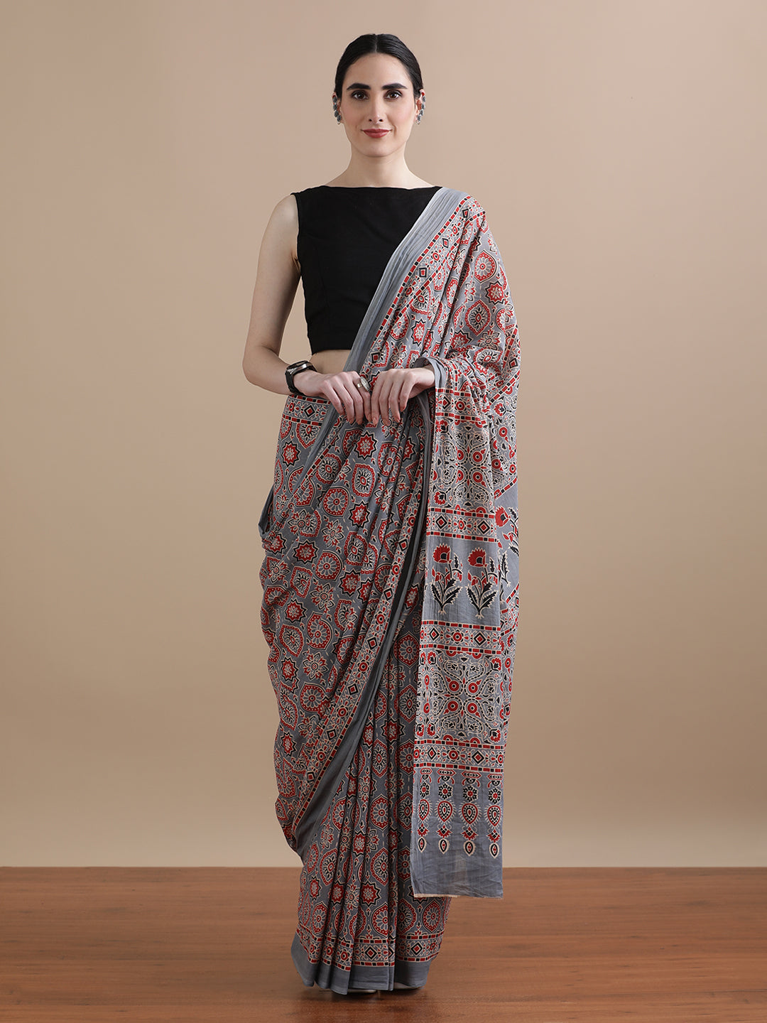 Mulmul Cotton Printed Saree