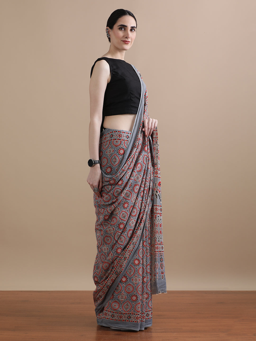 Mulmul Cotton Printed Saree