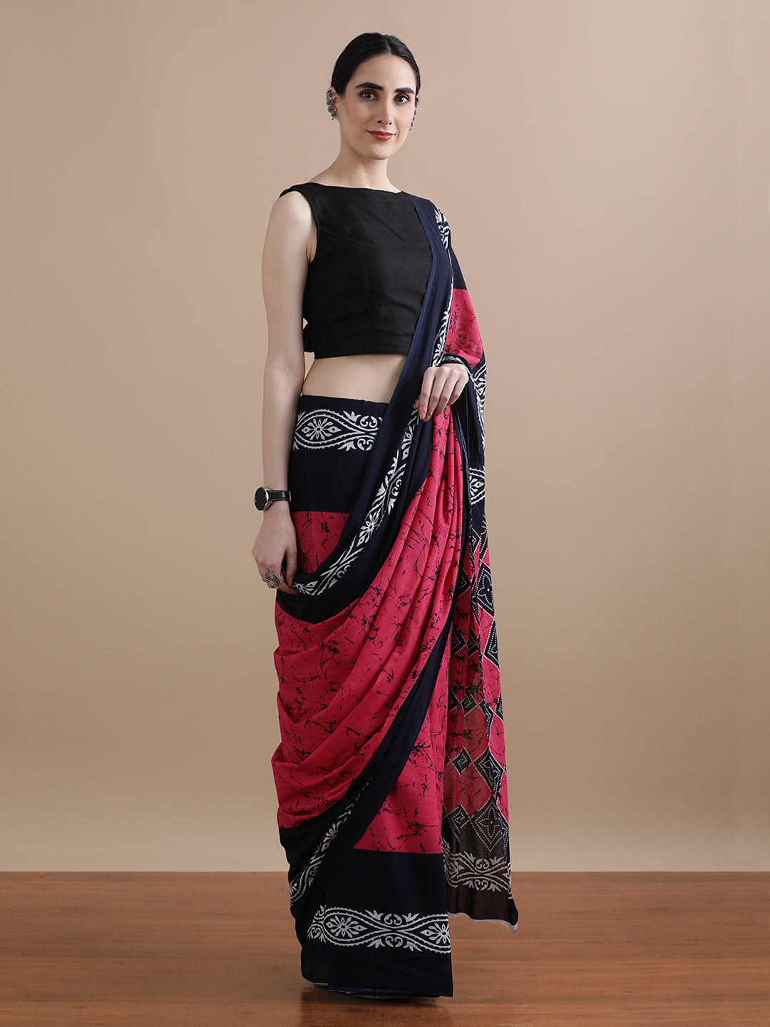 Mulmul Cotton Printed Saree