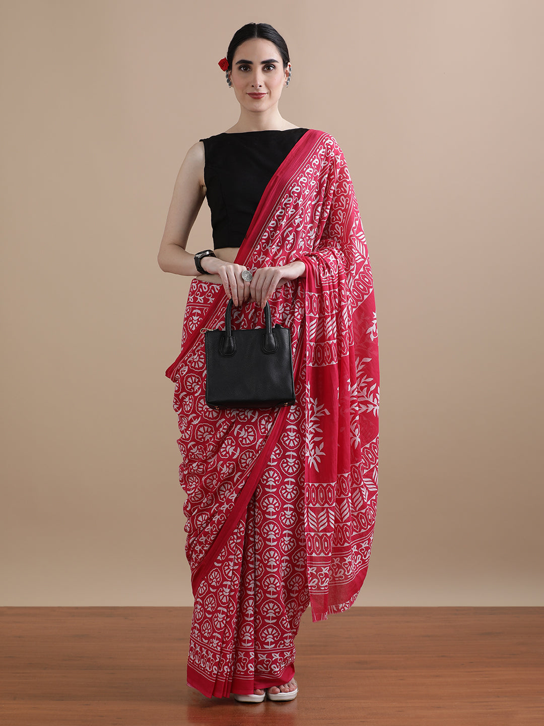 Mulmul Cotton Printed Saree