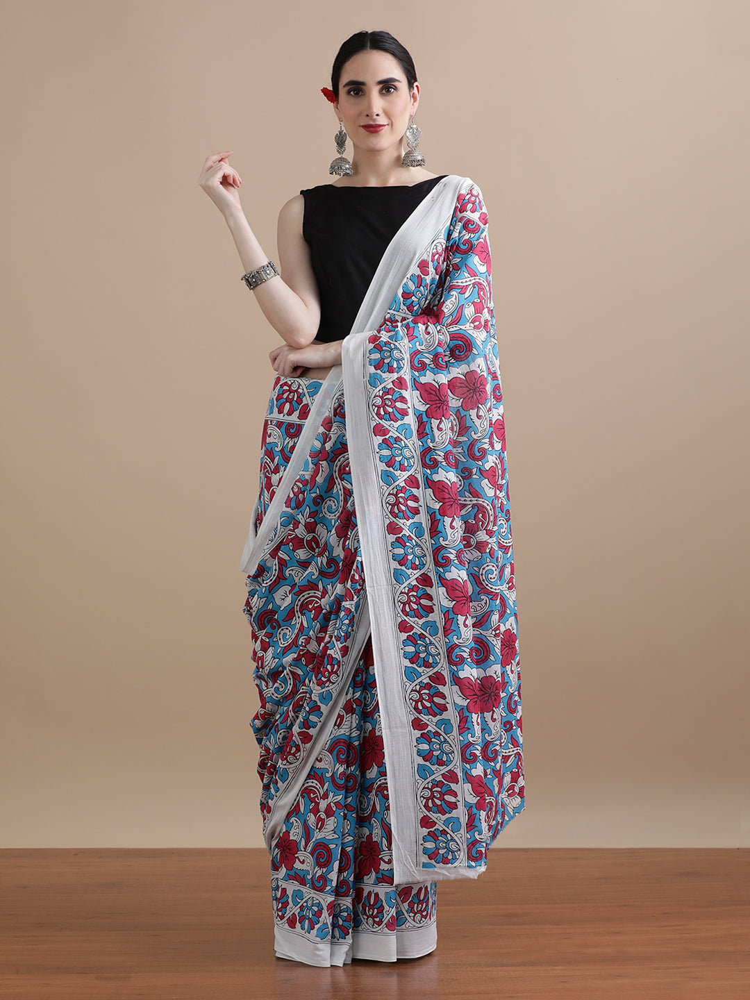 Mulmul Cotton Printed Saree