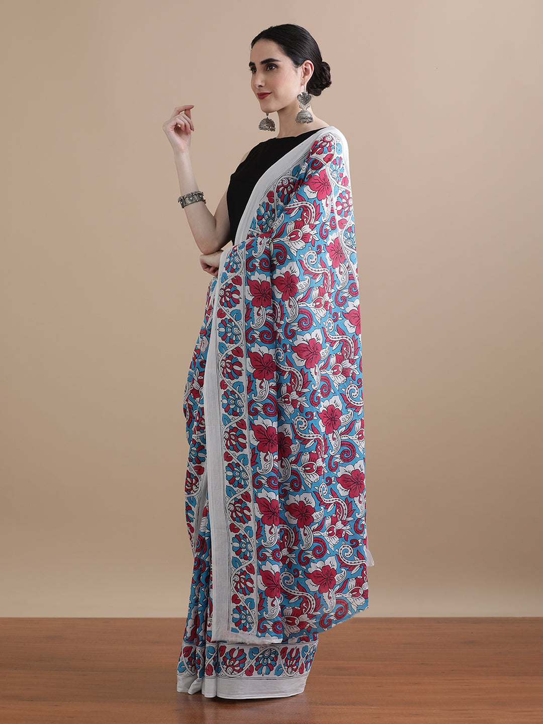 Mulmul Cotton Printed Saree