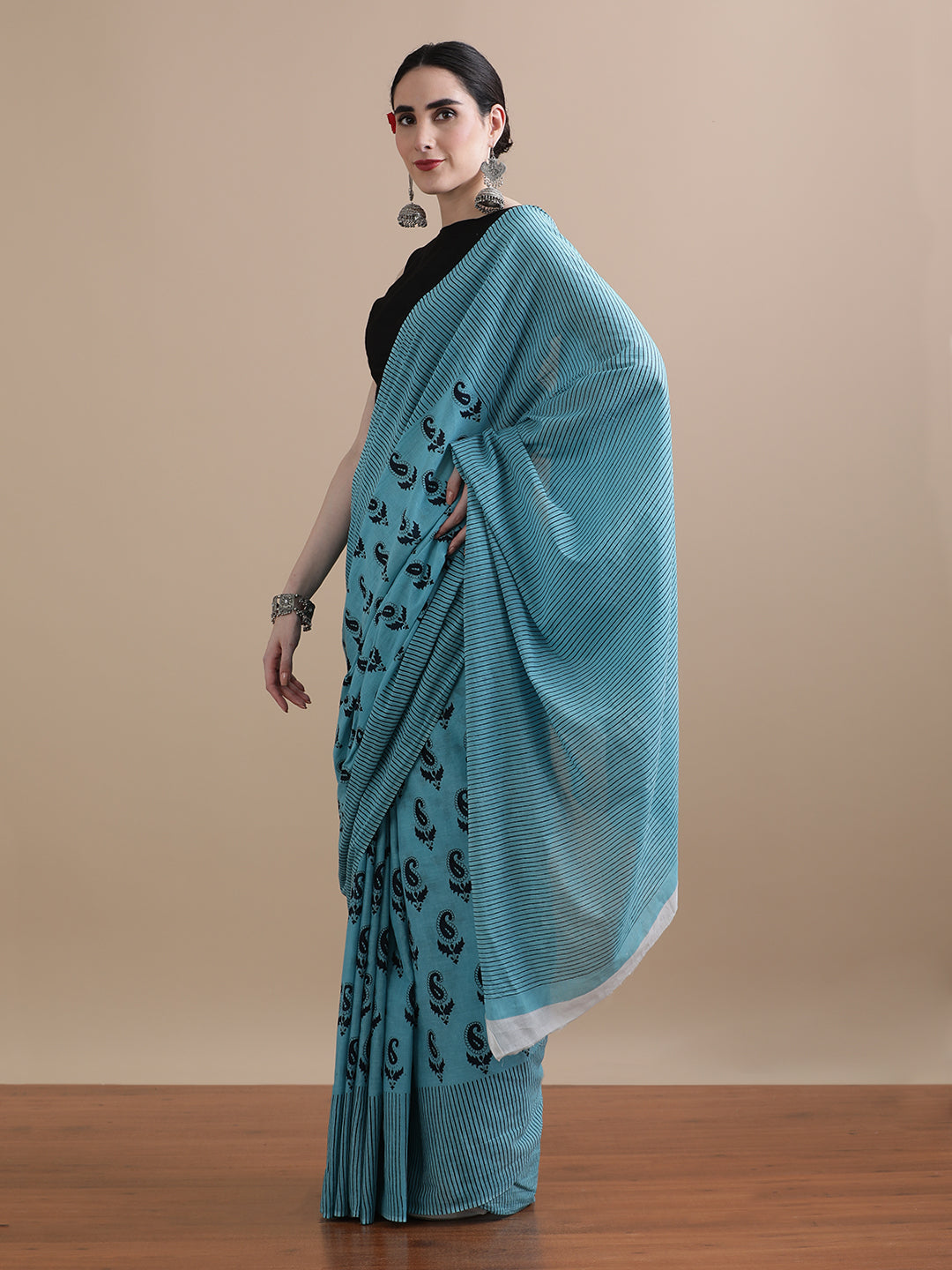 Mulmul Cotton Printed Saree